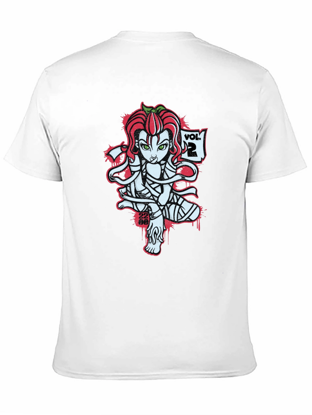 Tomato Girl Mummy Graphic Black T-Shirt
