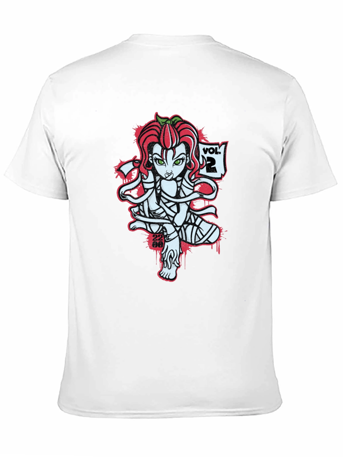 Tomato Girl Mummy Graphic Black T-Shirt