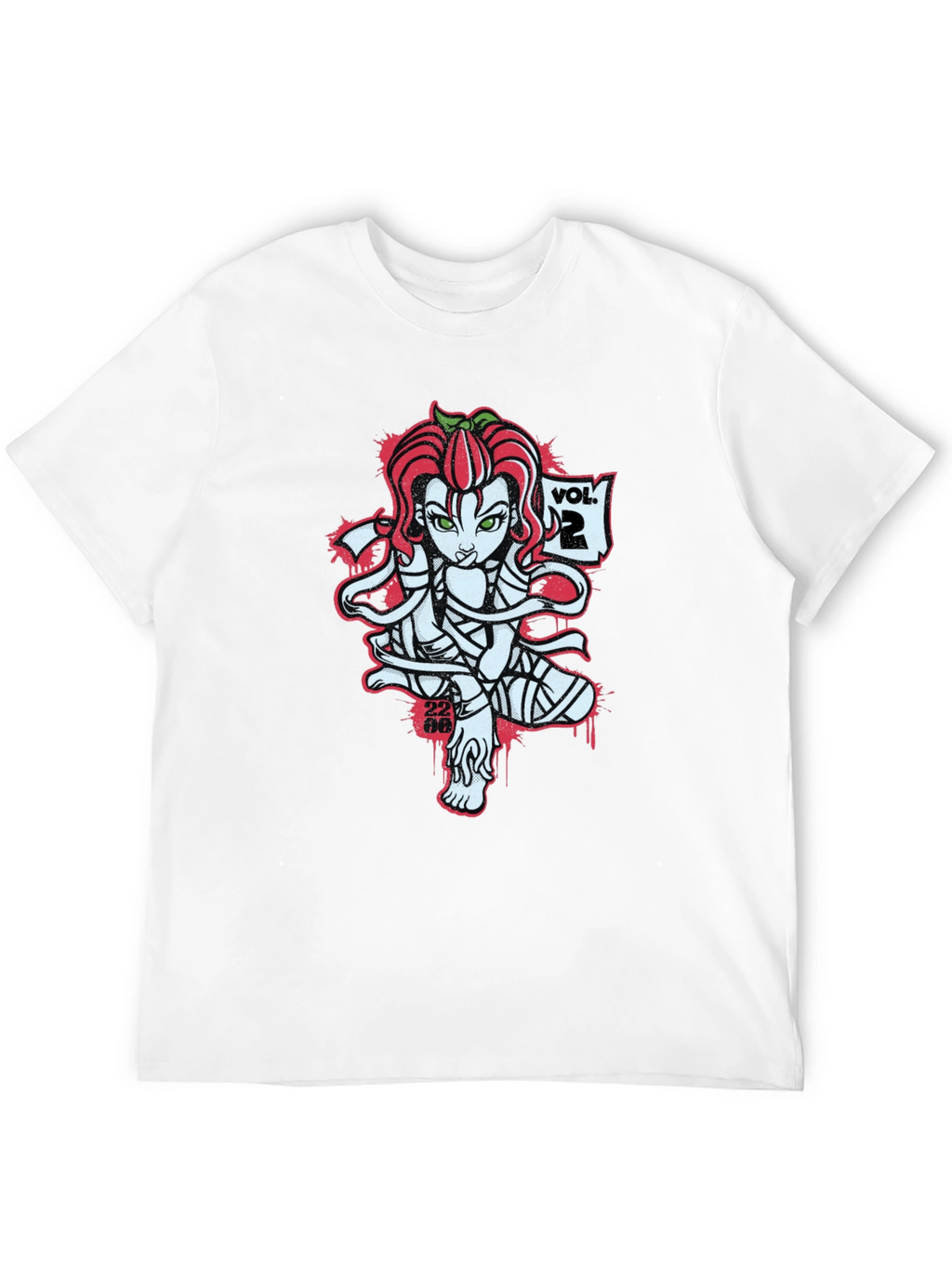 Tomato Girl Mummy Graphic Black T-Shirt