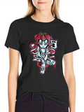 Tomato Girl Mummy Graphic Black T-Shirt
