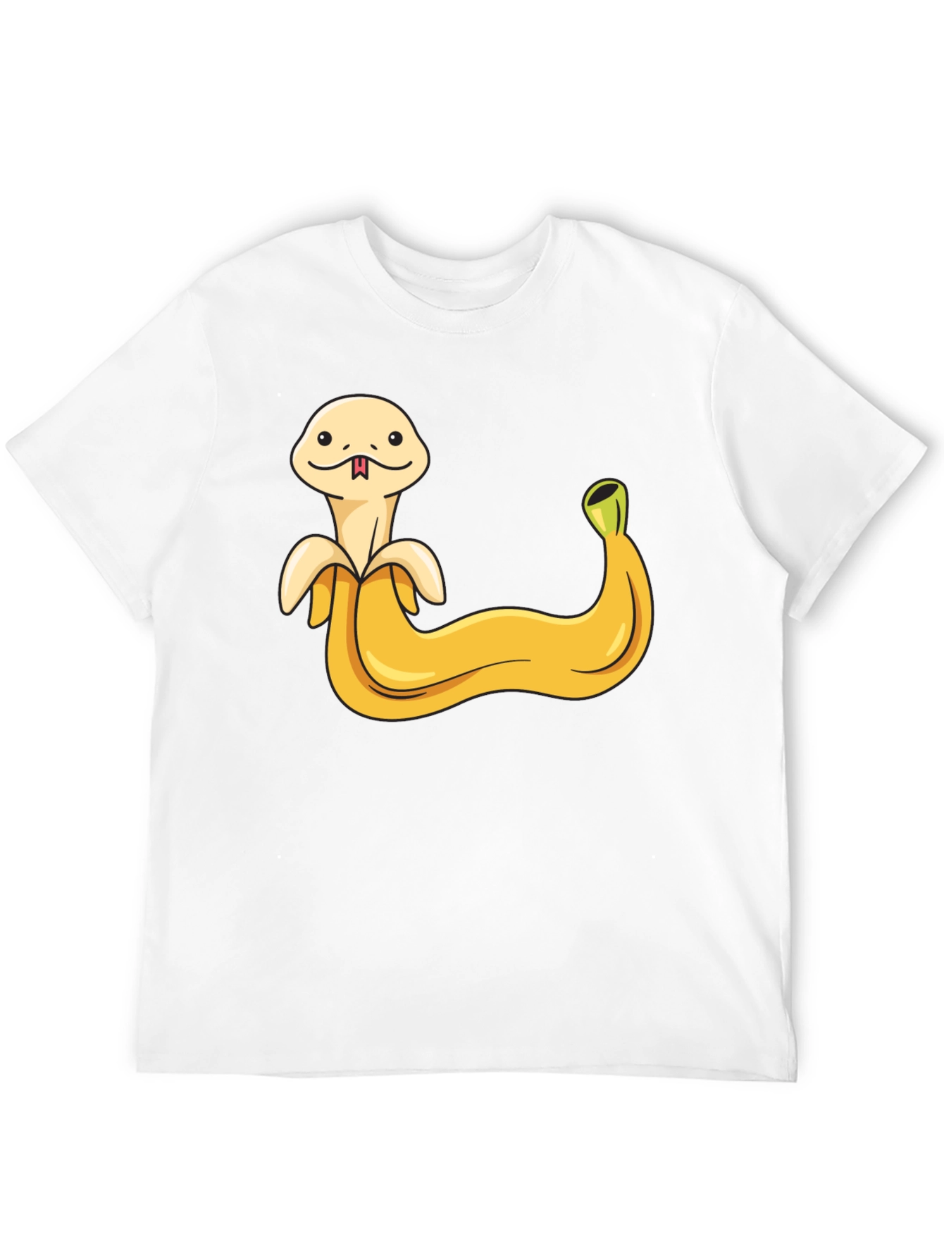 Banana Snake Graphic Tee - Funny Fruit Serpent Shirt