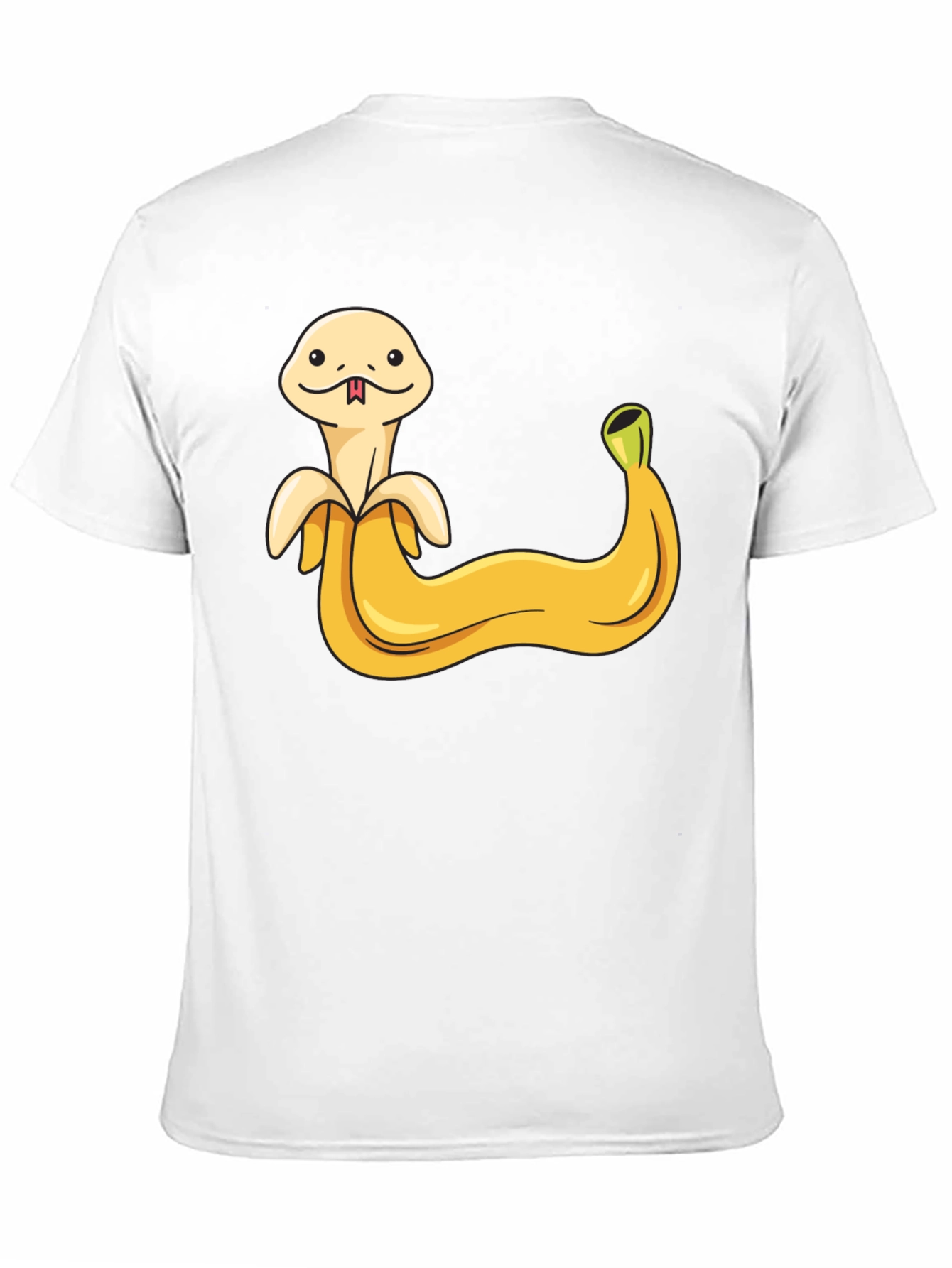 Banana Snake Graphic Tee - Funny Fruit Serpent Shirt