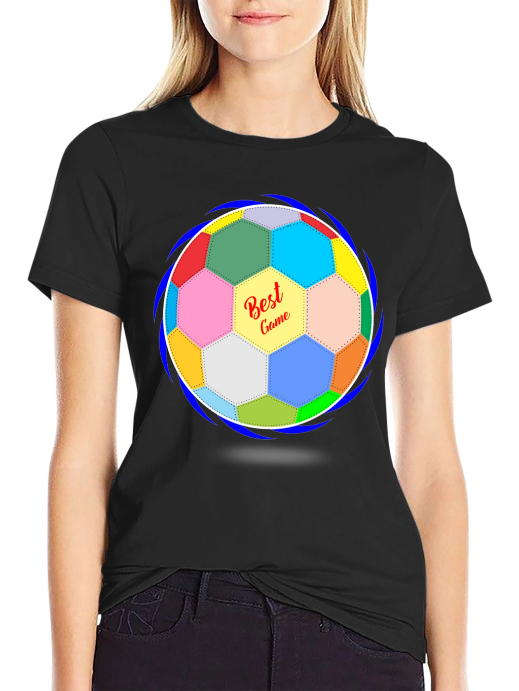 Best Game Soccer Ball Graphic T-Shirt
