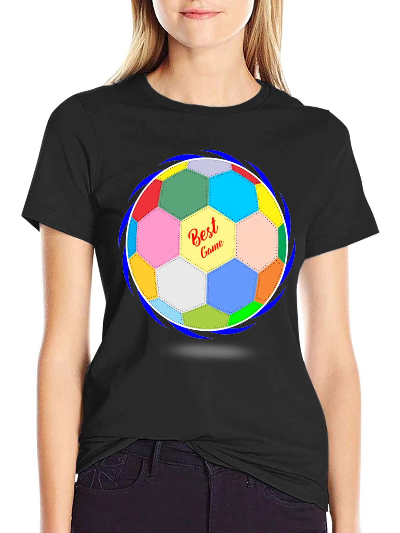Best Game Soccer Ball Graphic T-Shirt