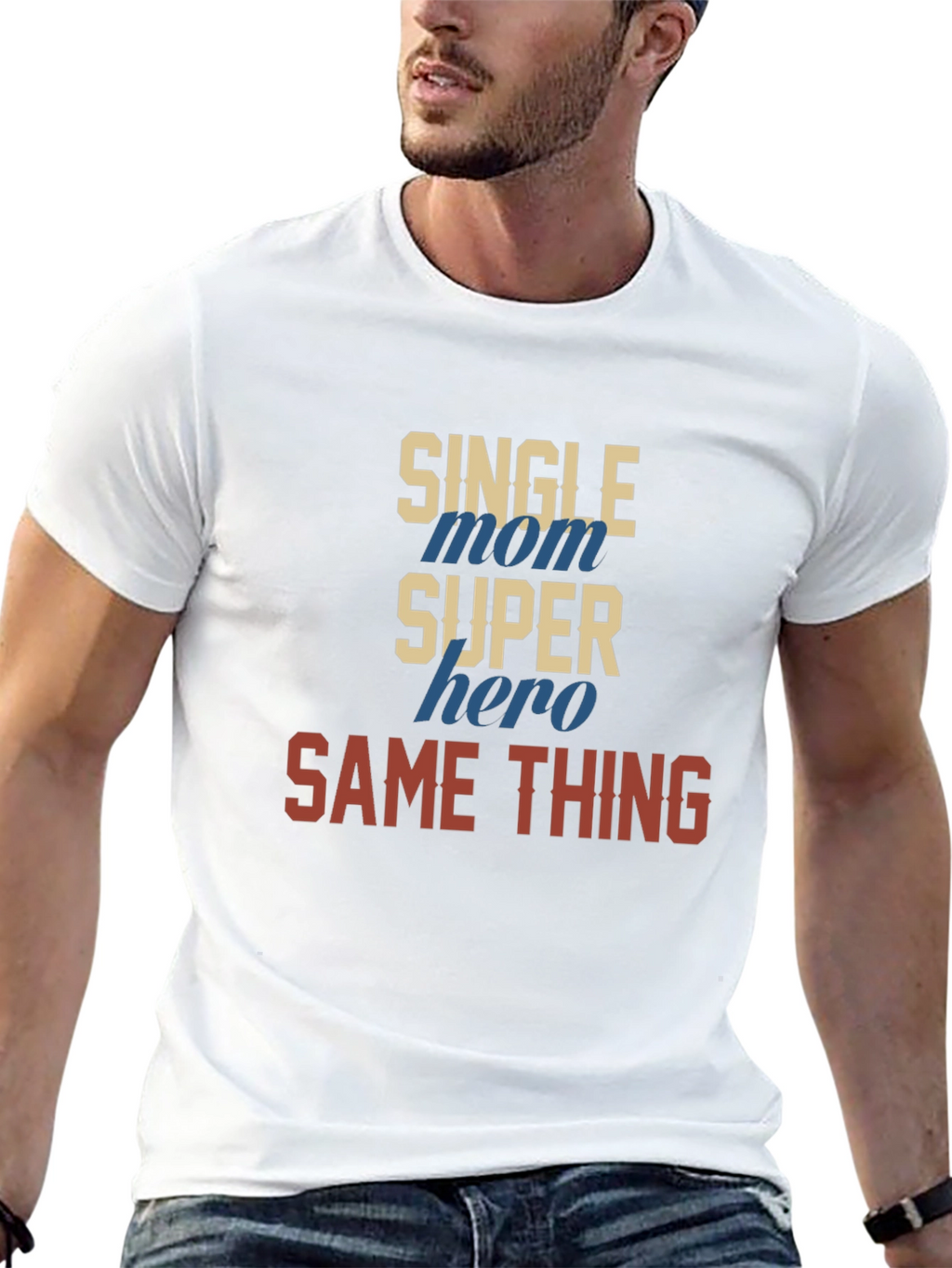 Single Mom Super Hero T-Shirt