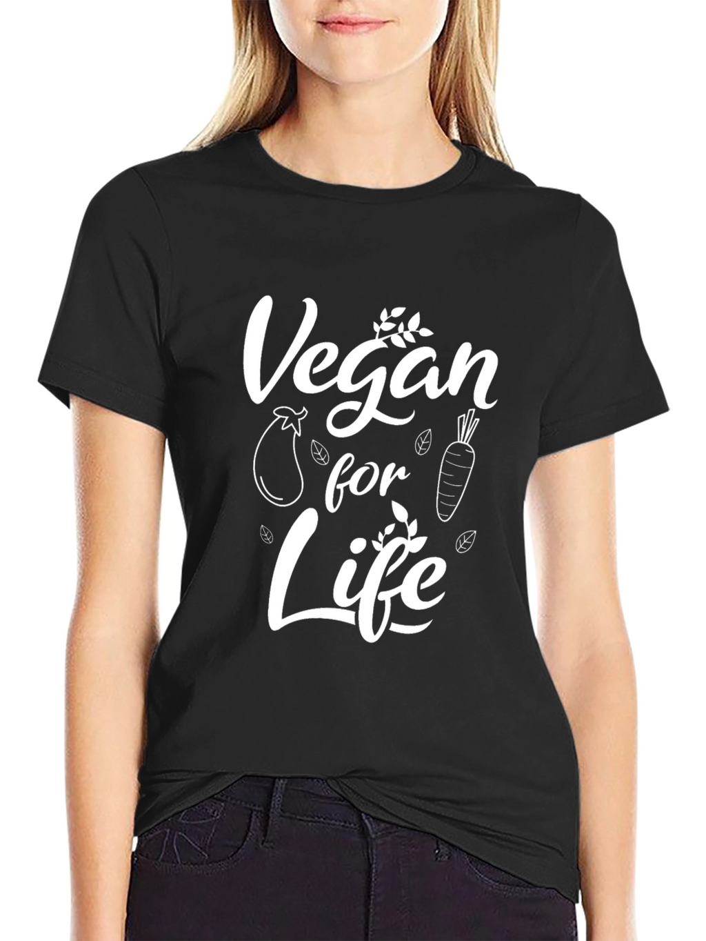 Vegan for Life T-Shirt - Black