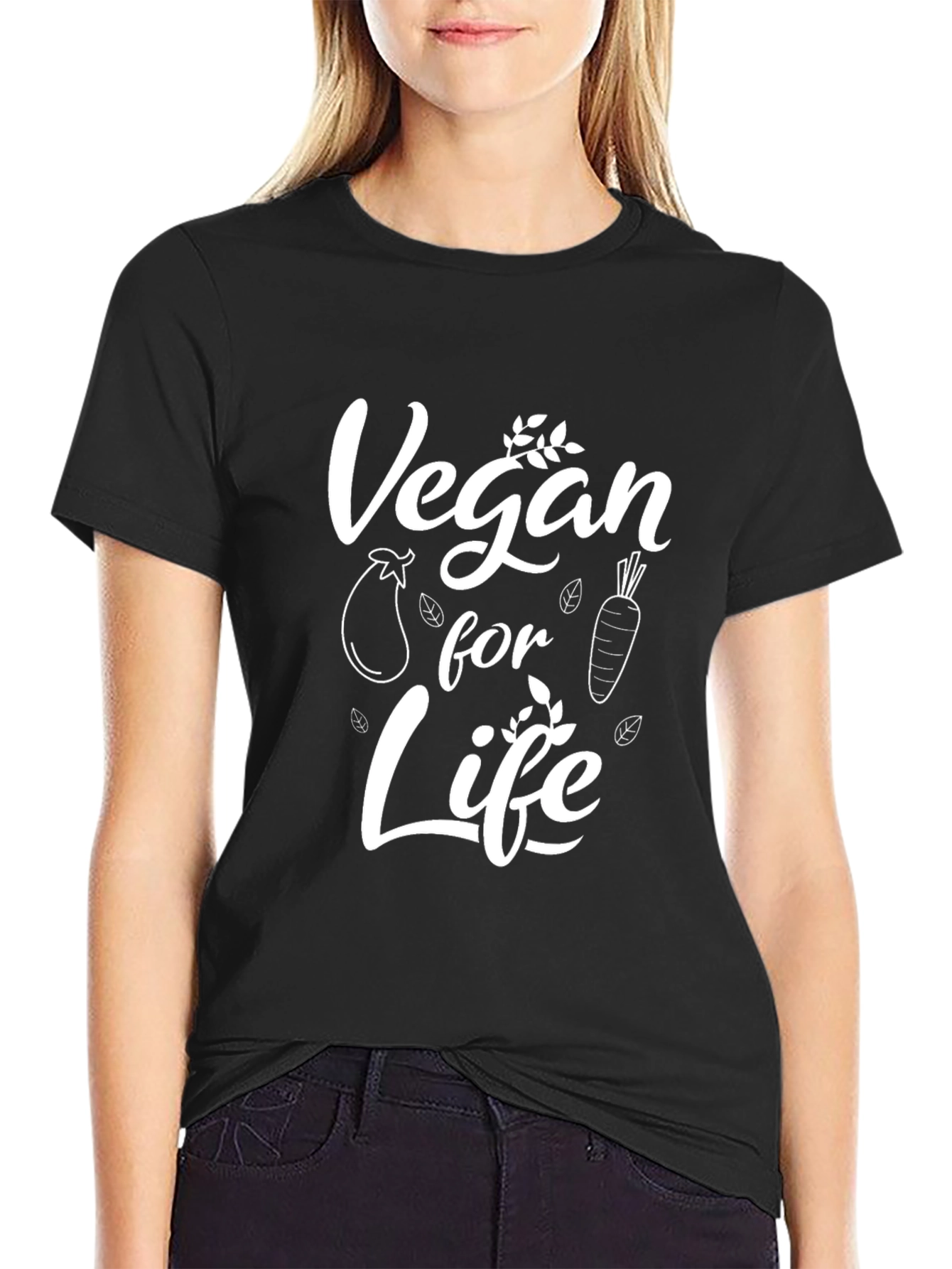 Vegan for Life T-Shirt - Black