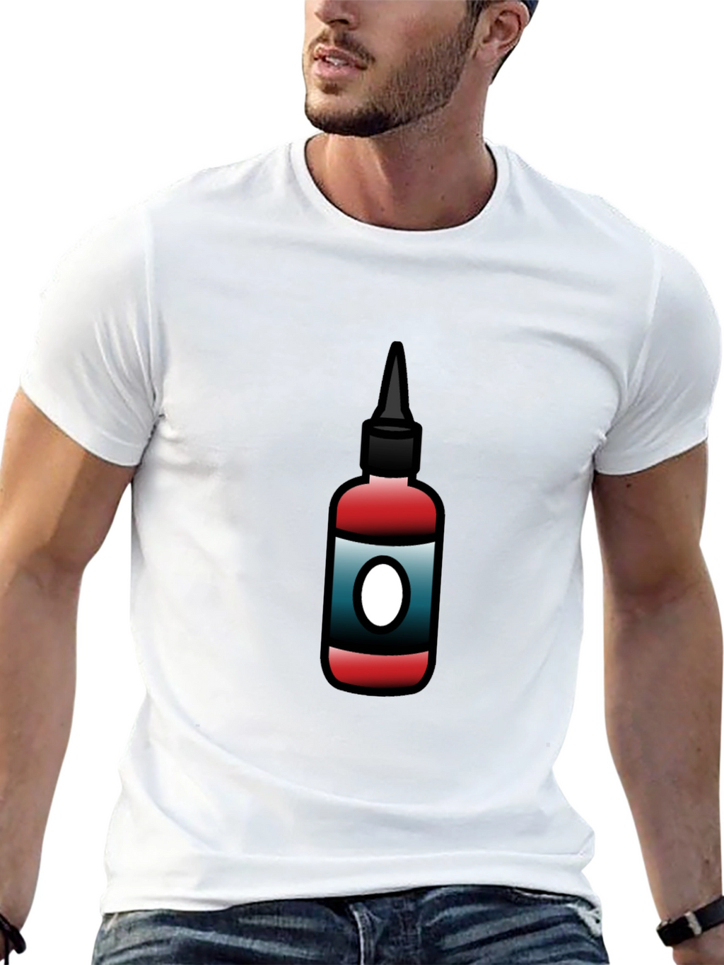 Tattoo Ink Bottle Graphic Tee - Cool Artist Design