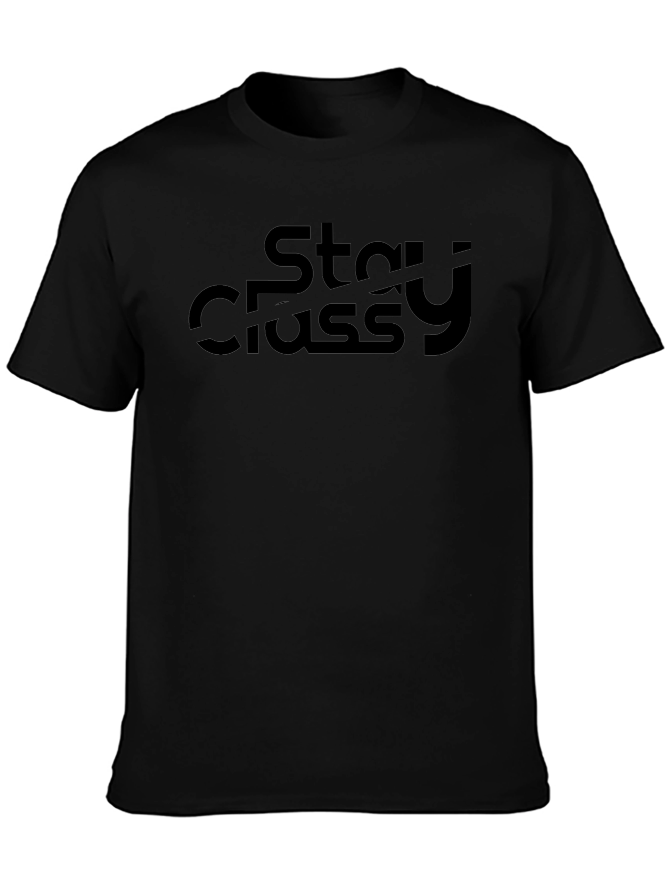 Stay Classy Black Graphic Tee
