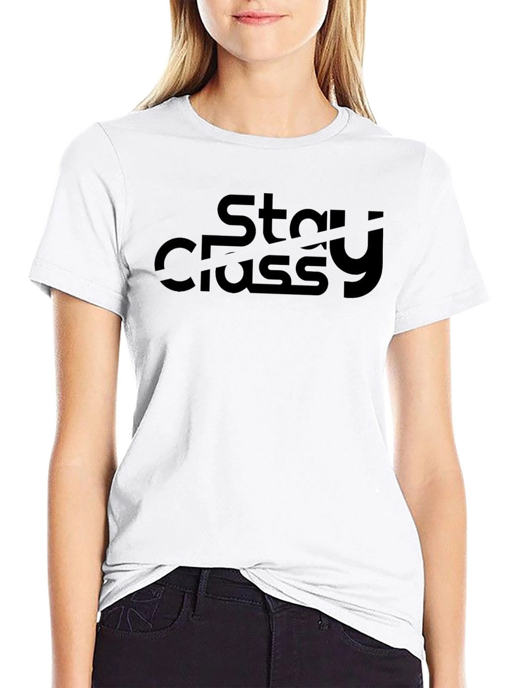 Stay Classy Black Graphic Tee