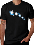 Star Design Black T-Shirt