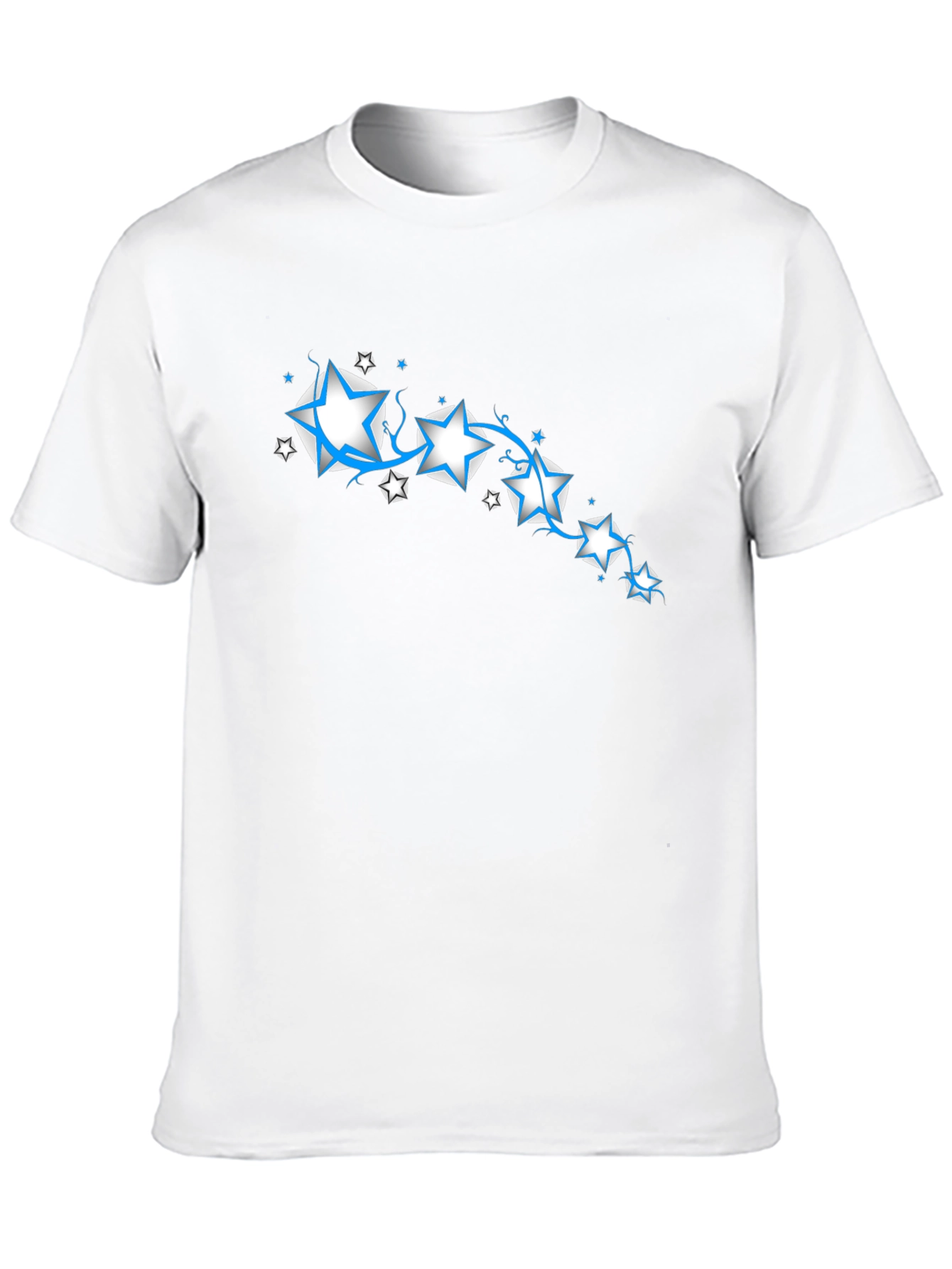 Star Design Black T-Shirt