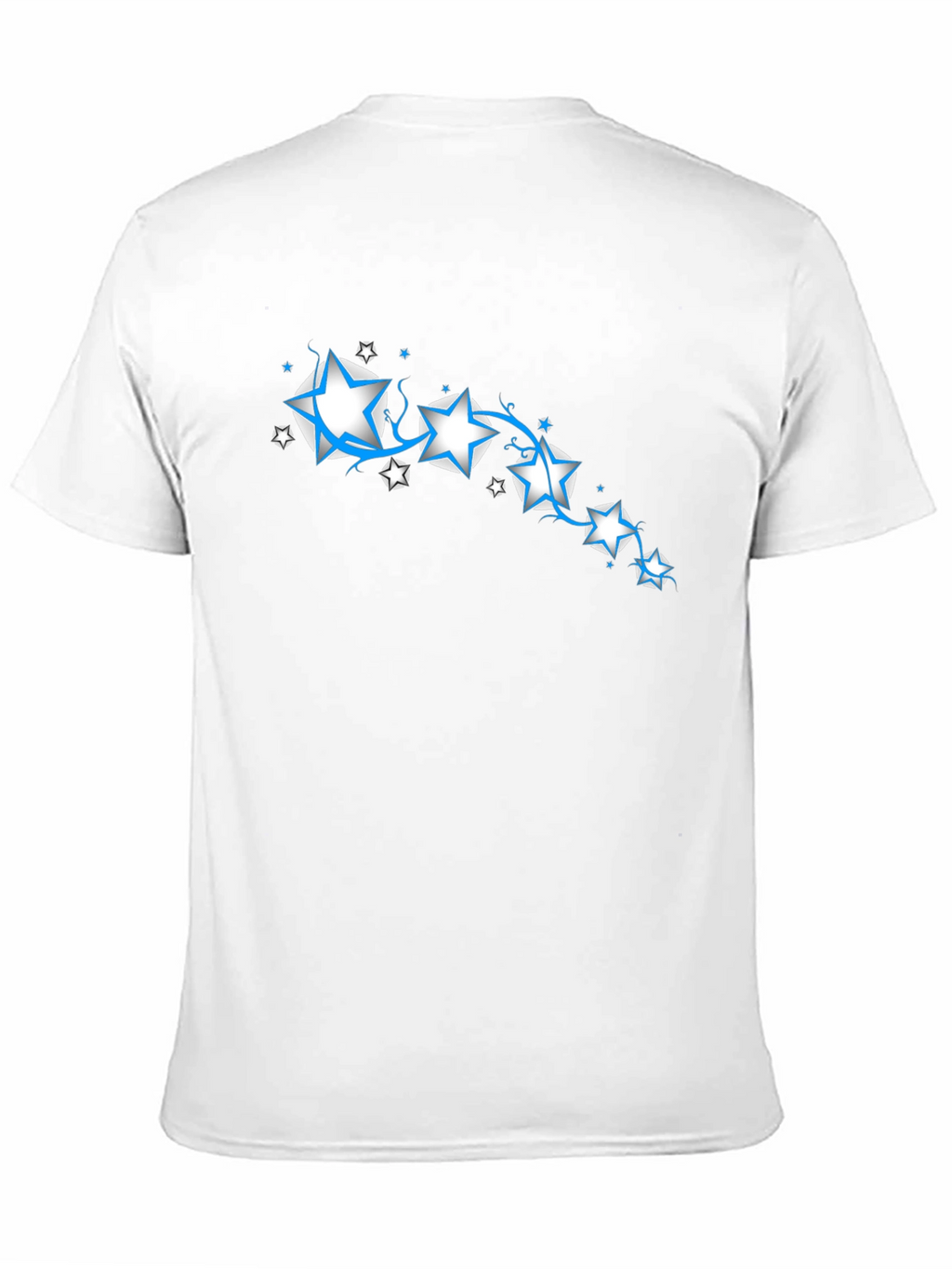 Star Design Black T-Shirt