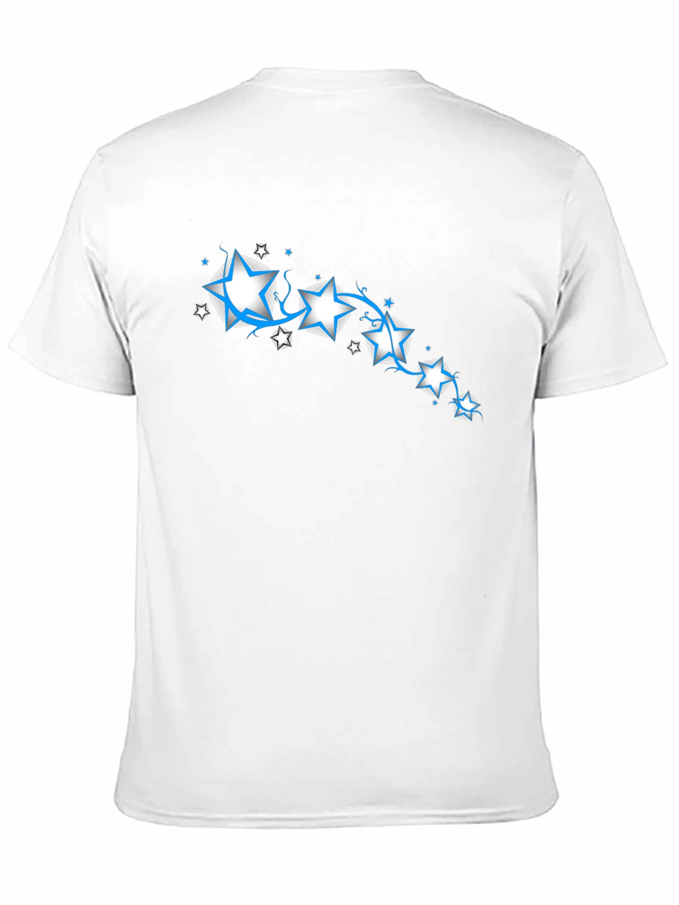 Star Design Black T-Shirt