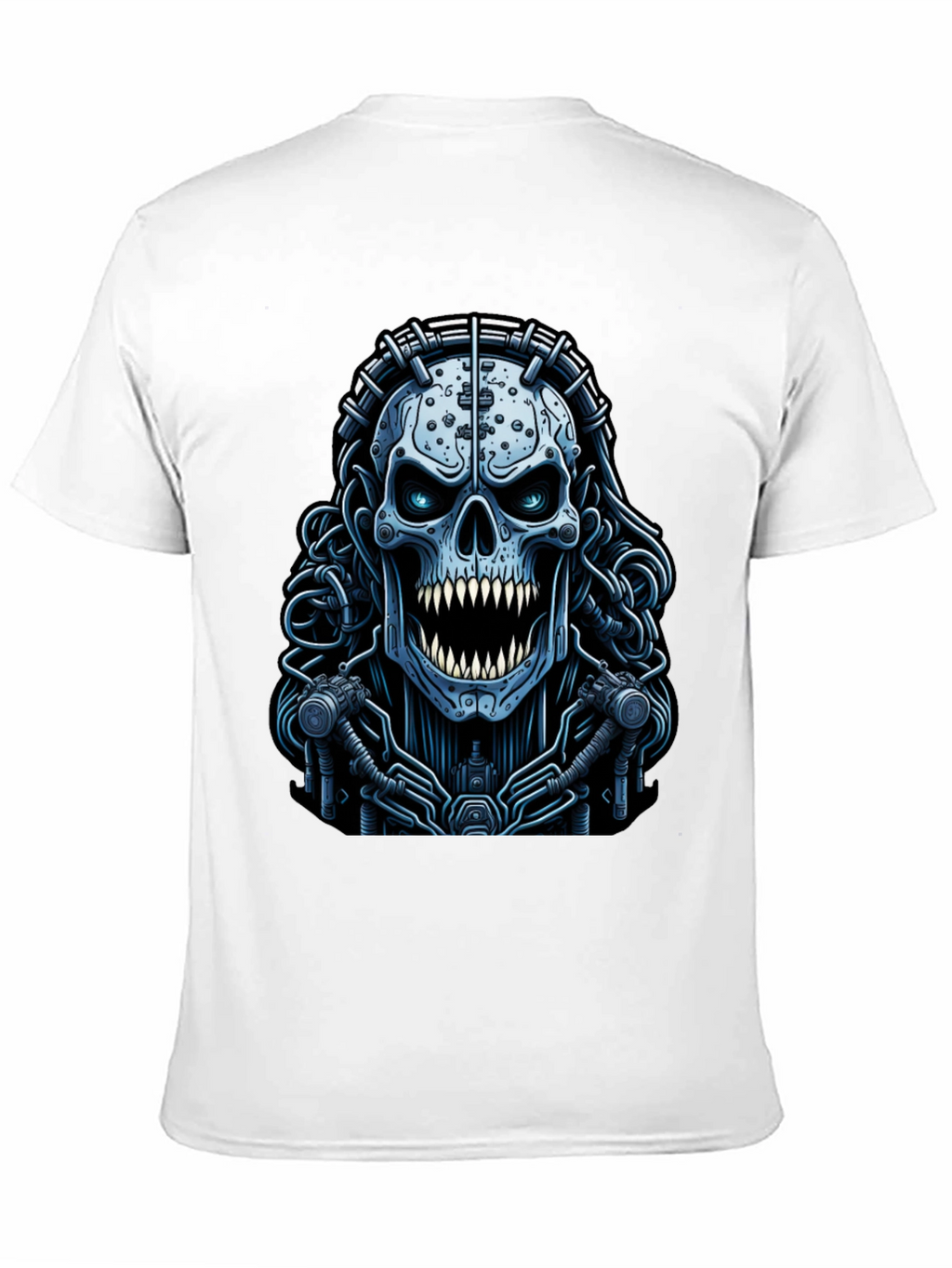 Cyberpunk Skull Graphic Tee - Unique Dark Apparel