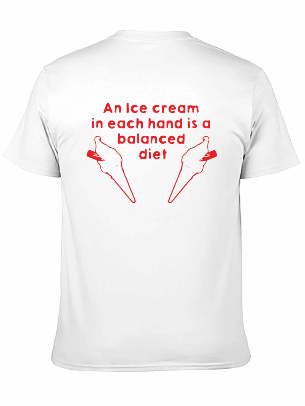 Ice Cream Diet Graphic T-Shirt