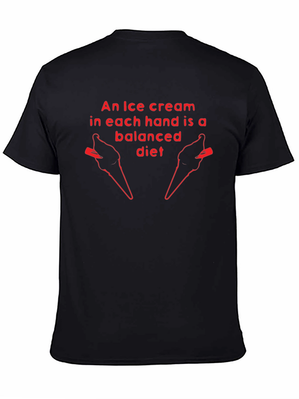 Ice Cream Diet Graphic T-Shirt