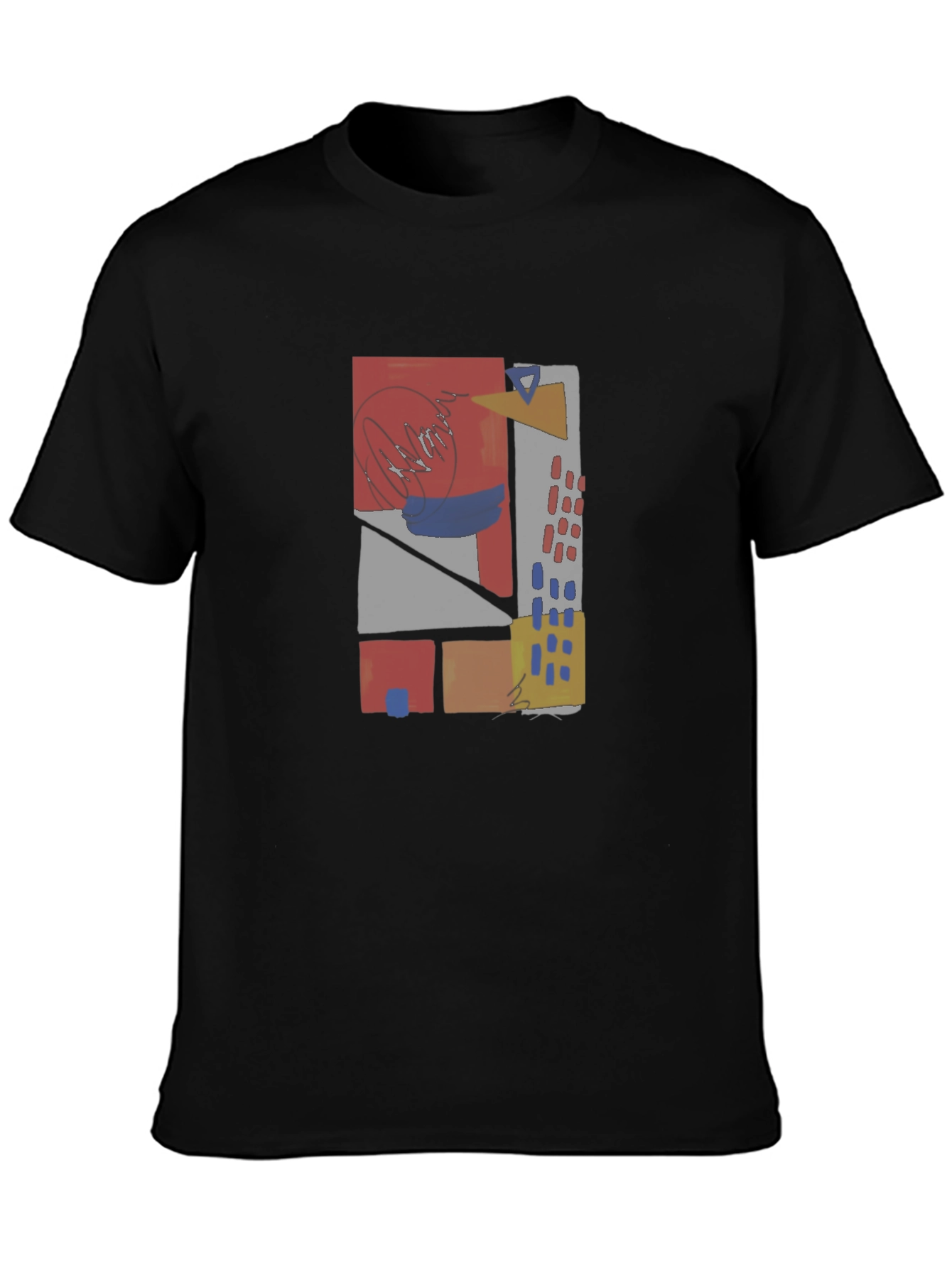 Abstract Geometric T-Shirt - Modern Art Wear
