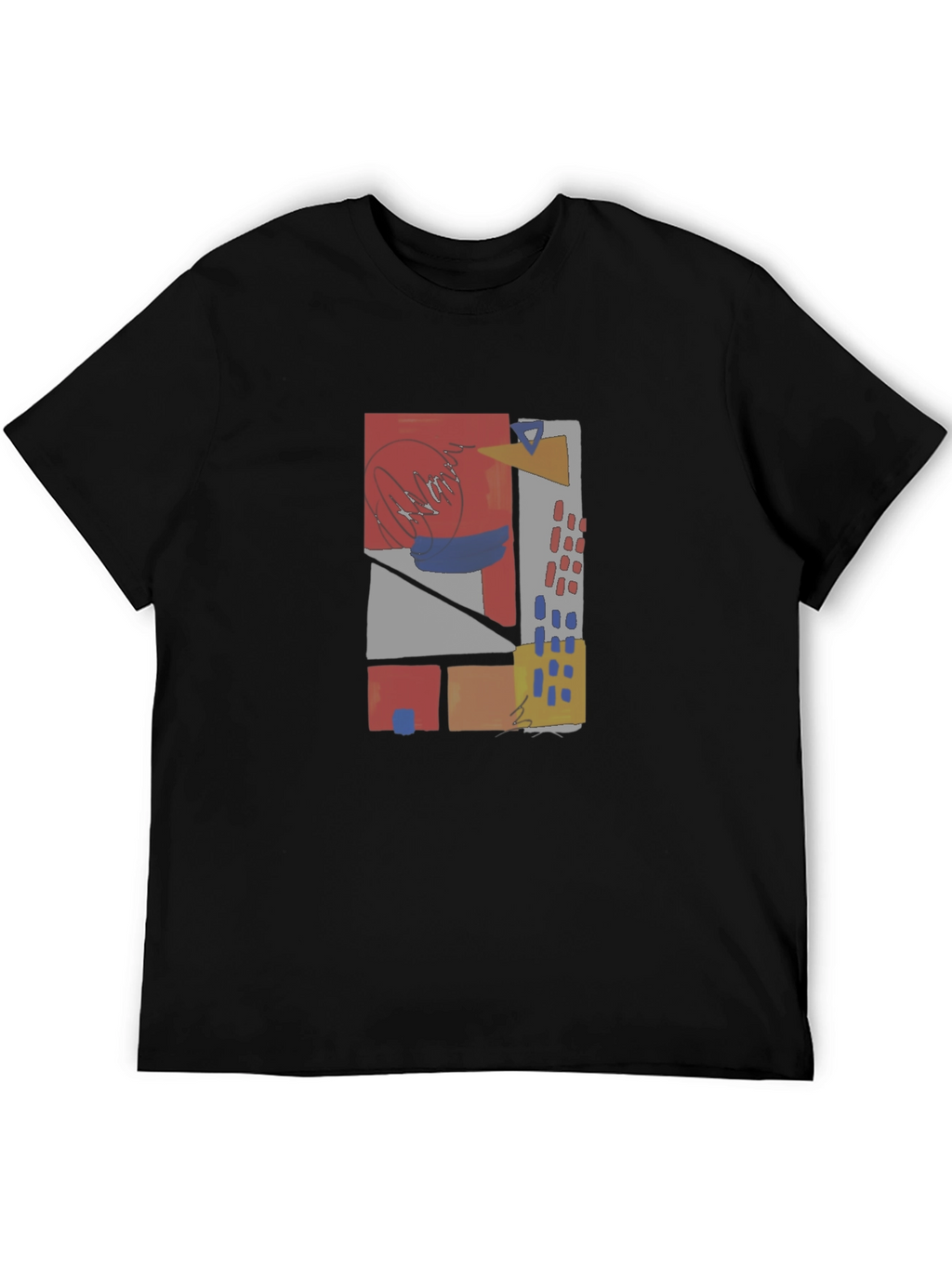 Abstract Geometric T-Shirt - Modern Art Wear
