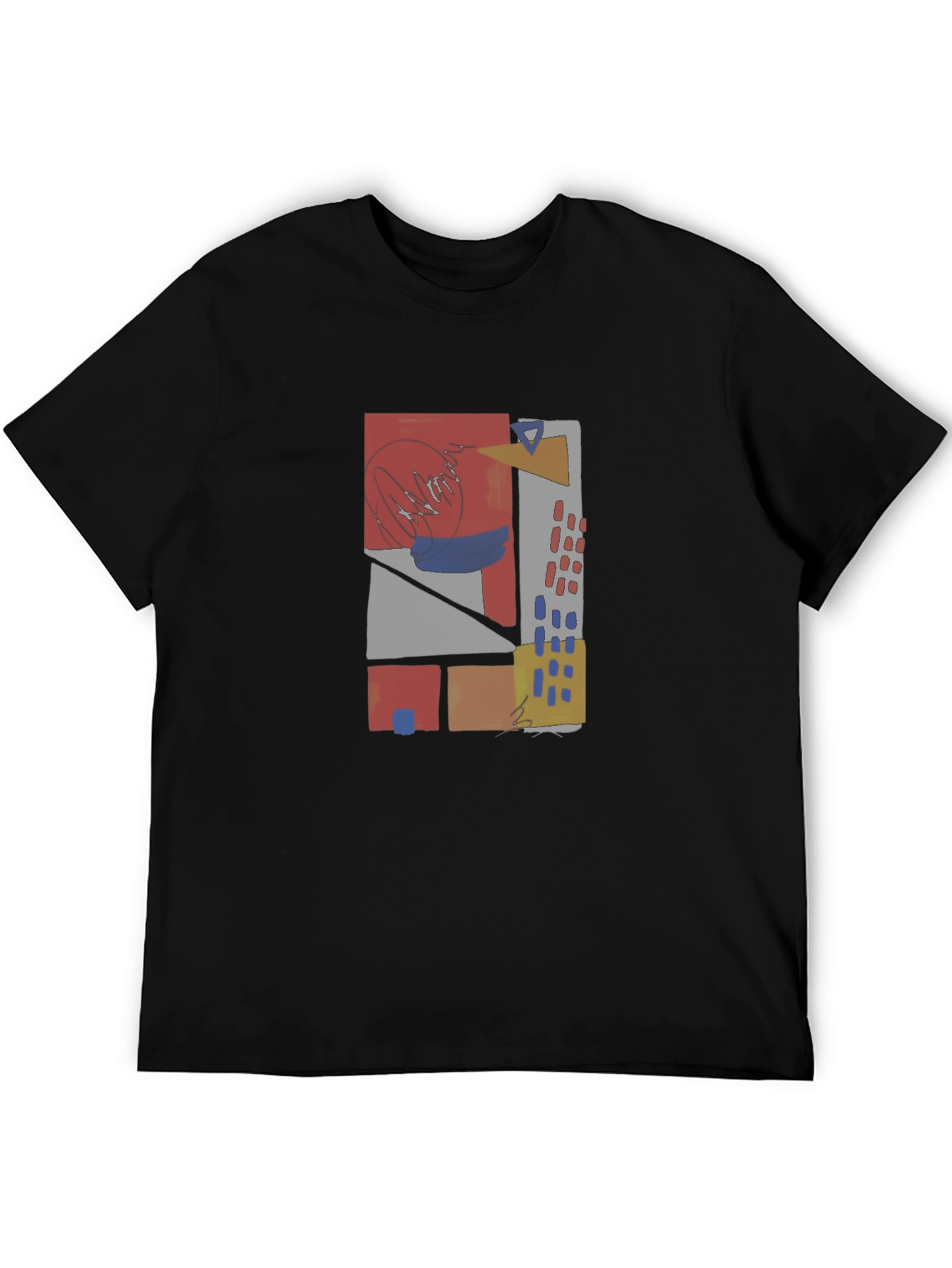 Abstract Geometric T-Shirt - Modern Art Wear