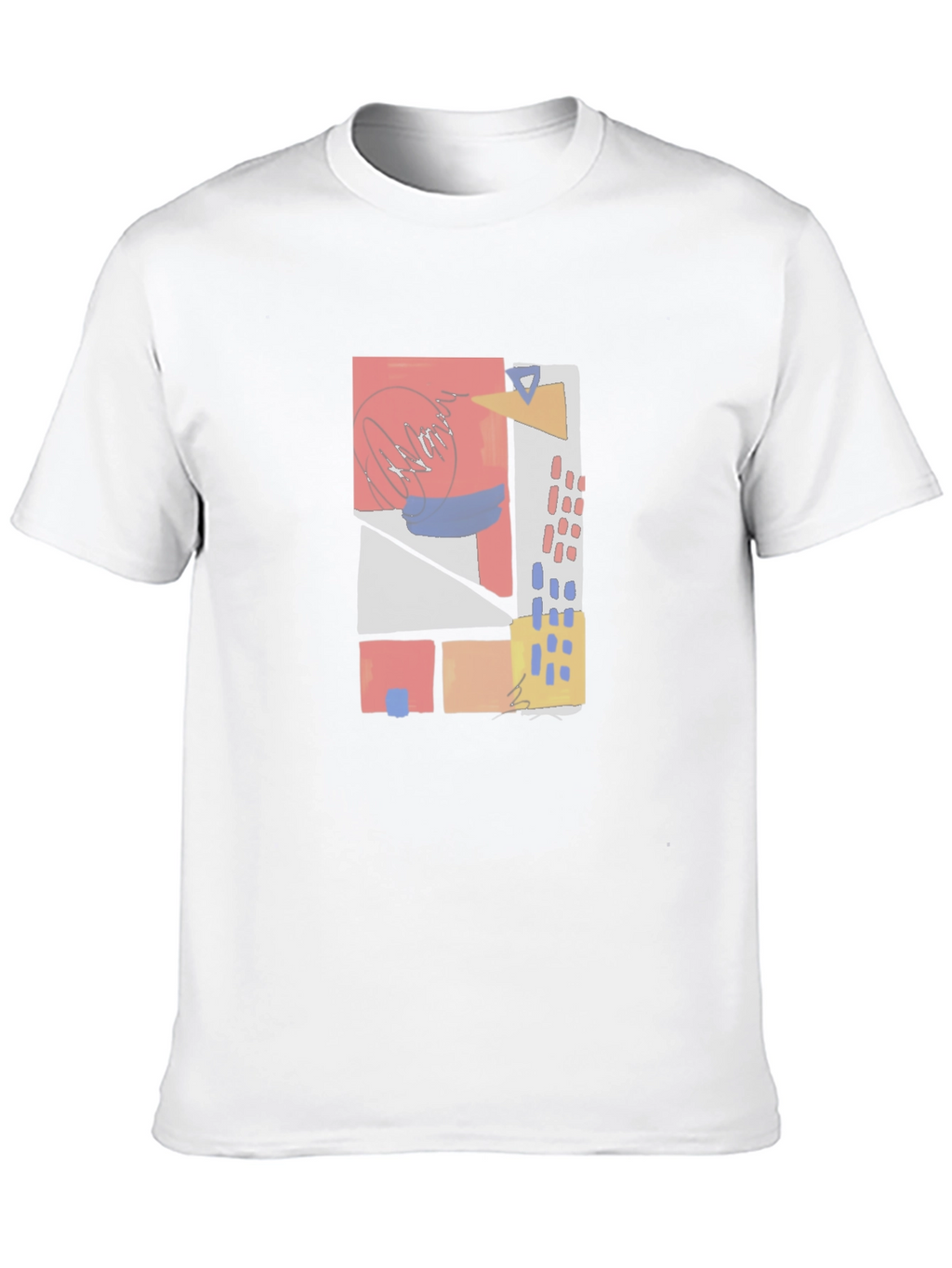 Abstract Geometric T-Shirt - Modern Art Wear
