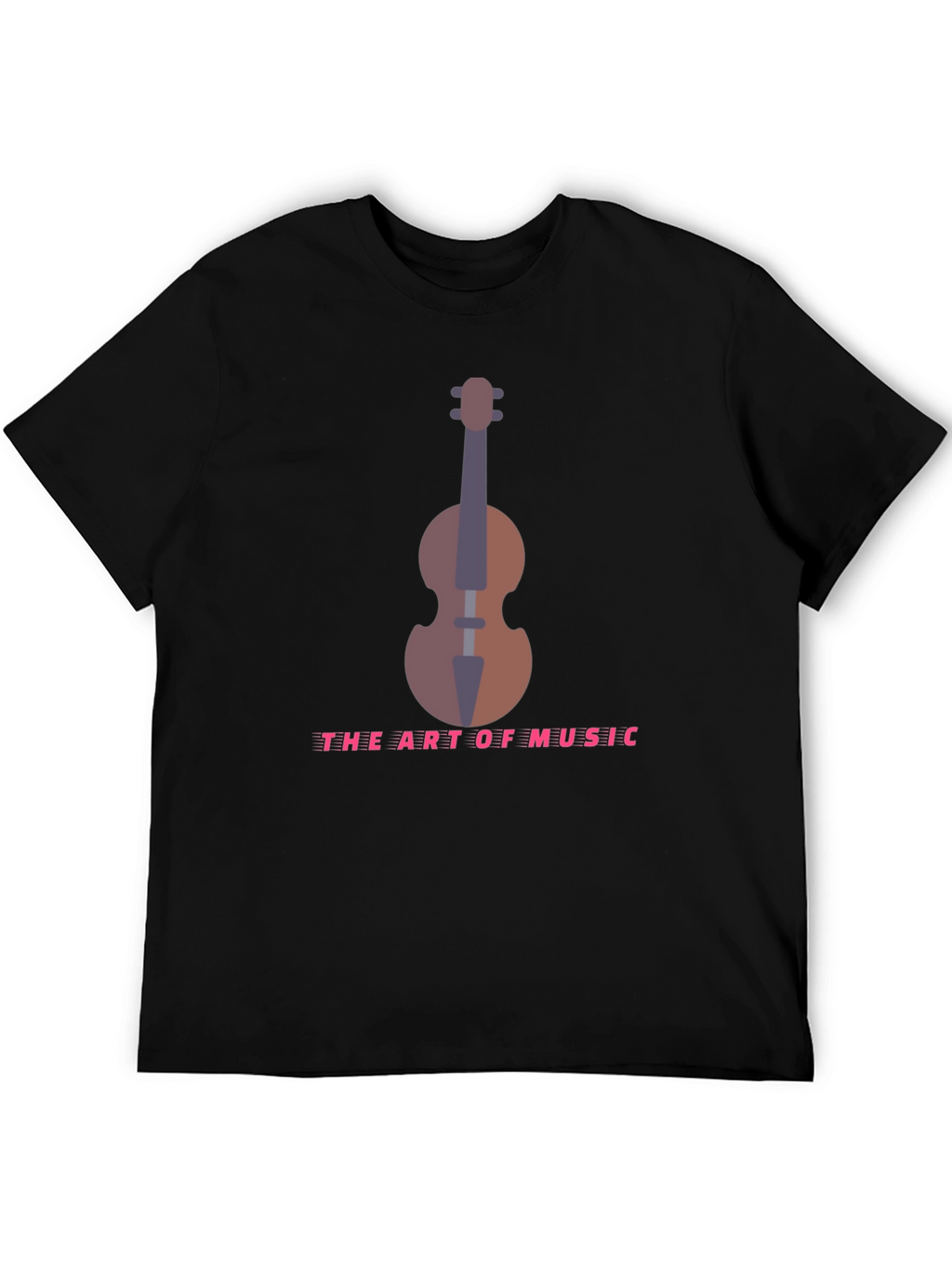 Art of Music T-Shirt - Black Musical Instrument Design