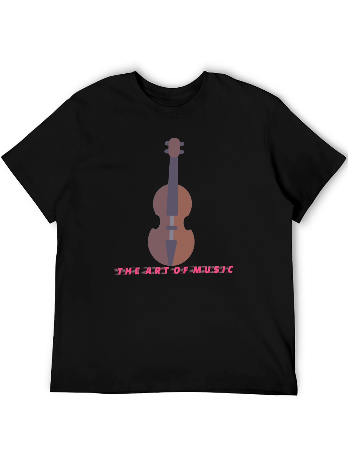Art of Music T-Shirt - Black Musical Instrument Design