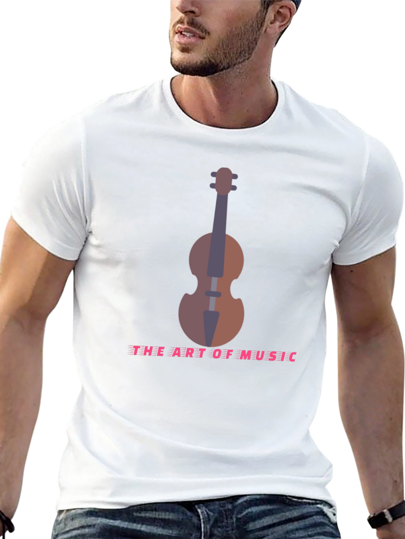 Art of Music T-Shirt - Black Musical Instrument Design