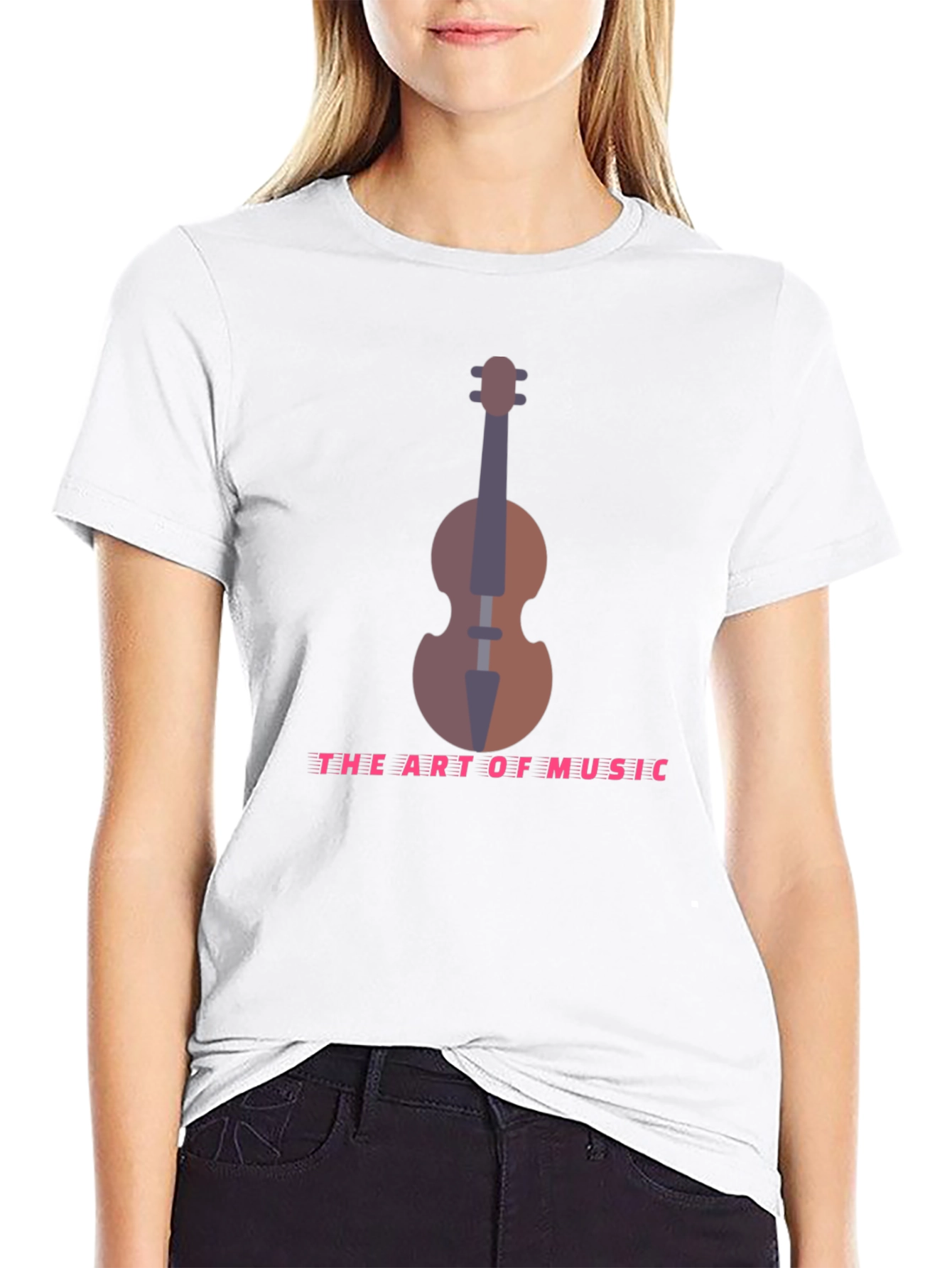 Art of Music T-Shirt - Black Musical Instrument Design