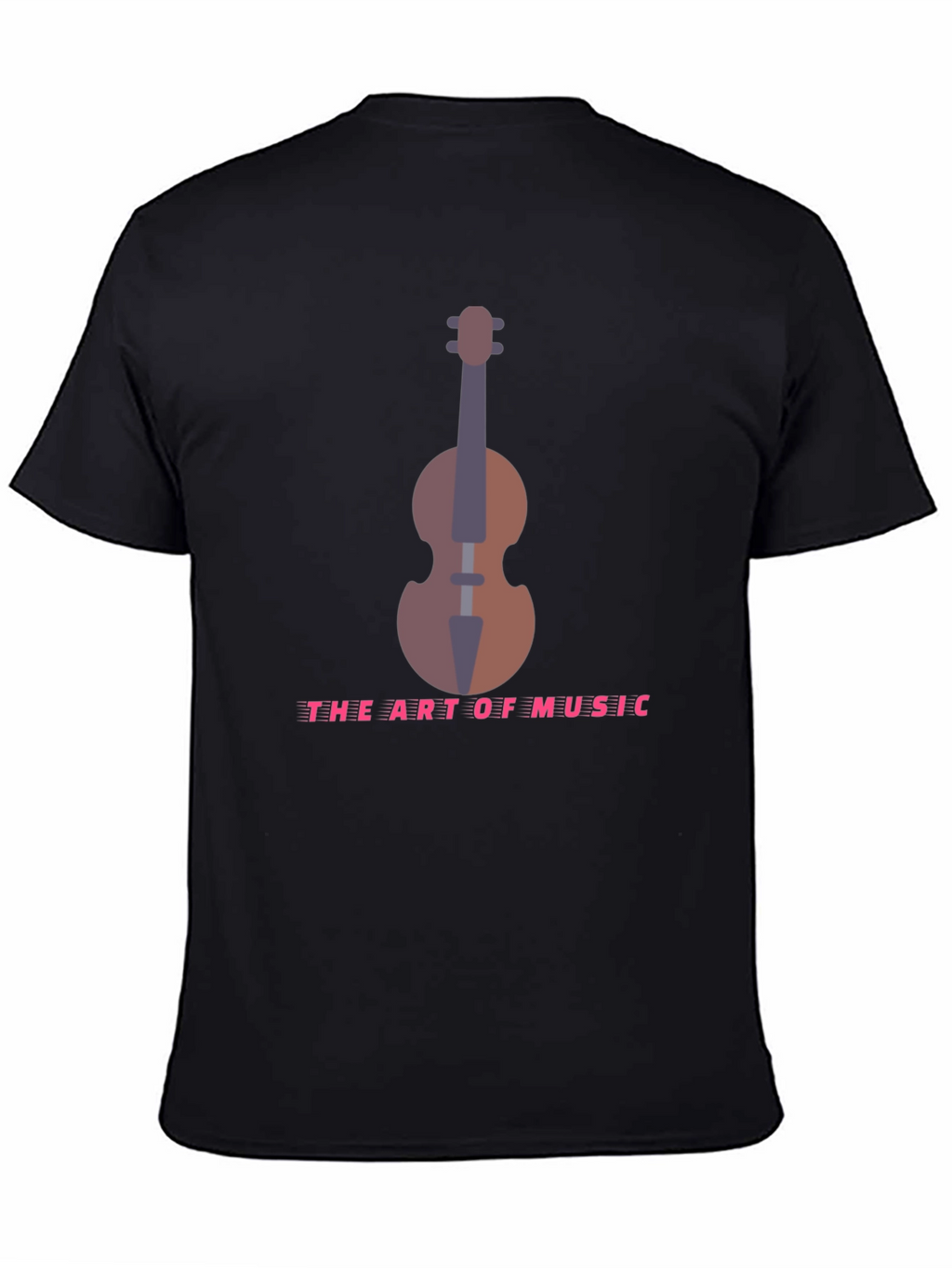 Art of Music T-Shirt - Black Musical Instrument Design