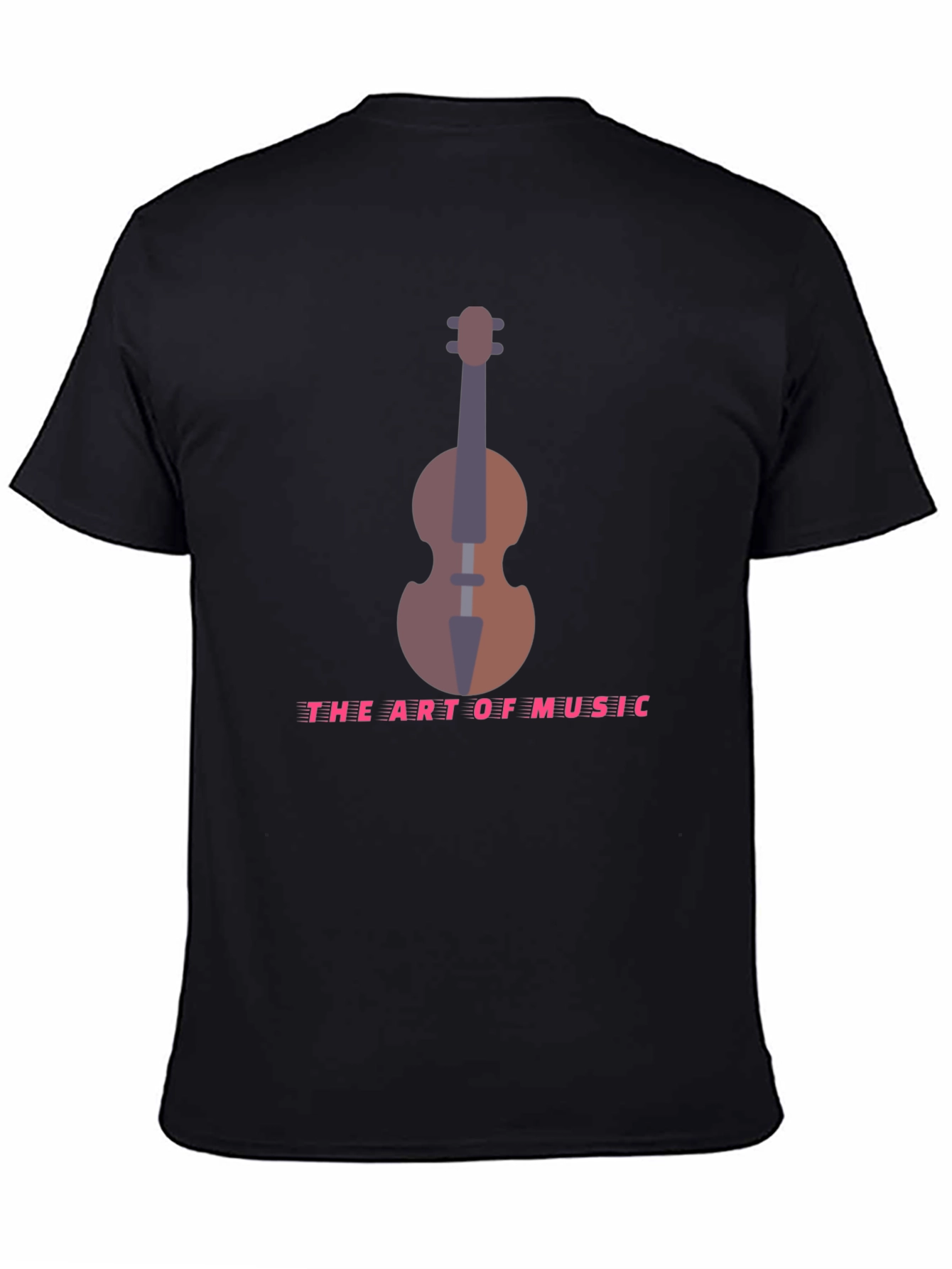 Art of Music T-Shirt - Black Musical Instrument Design
