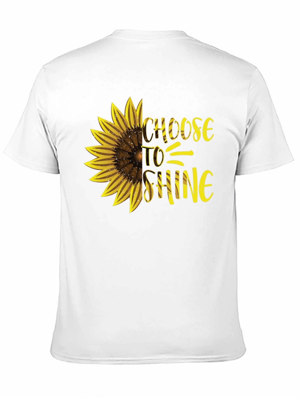 Choose to Shine Sunflower Graphic Tee - Black