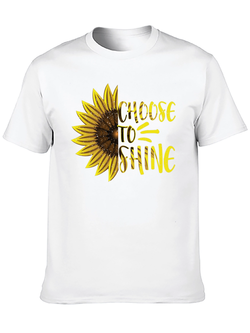 Choose to Shine Sunflower Graphic Tee - Black
