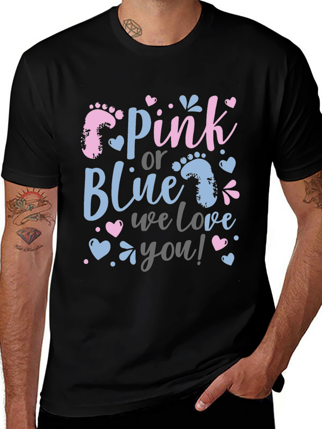 Pink or Blue Gender Reveal T-Shirt