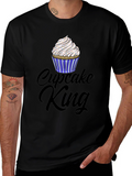 Cupcake King Graphic T-Shirt - Black
