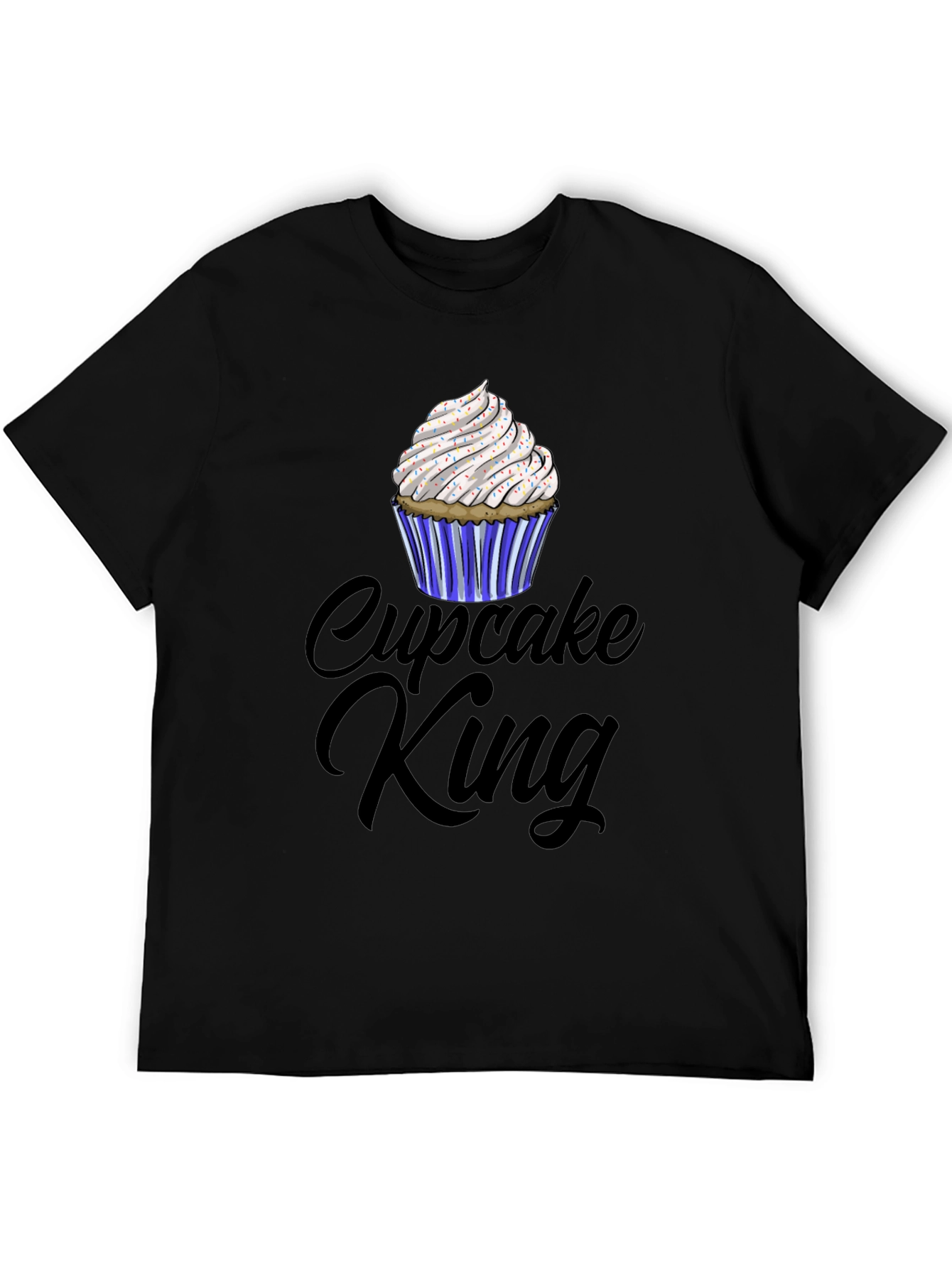Cupcake King Graphic T-Shirt - Black