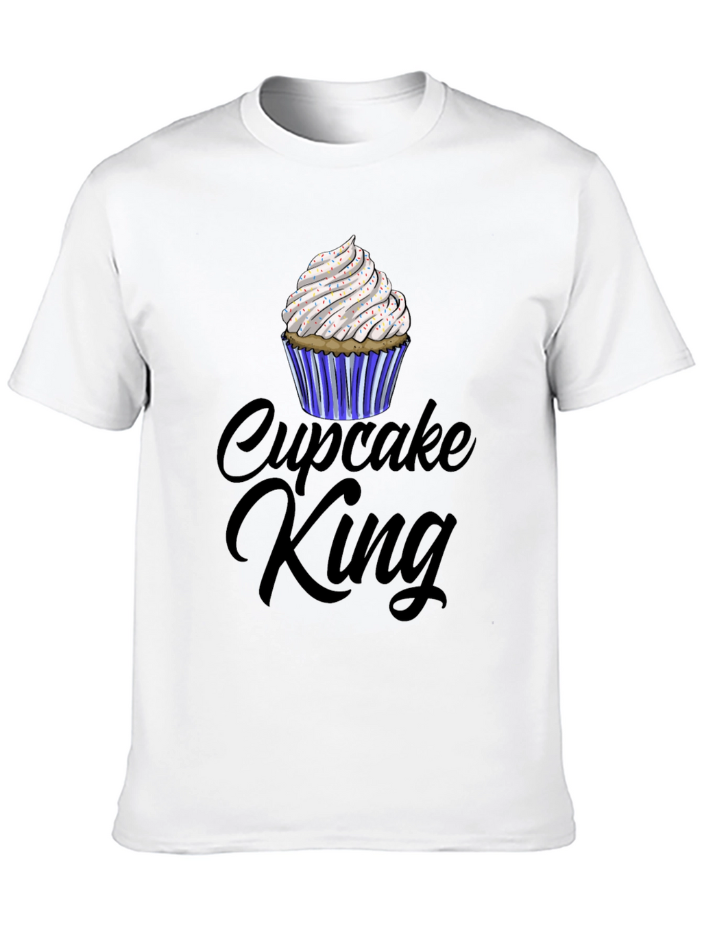Cupcake King Graphic T-Shirt - Black