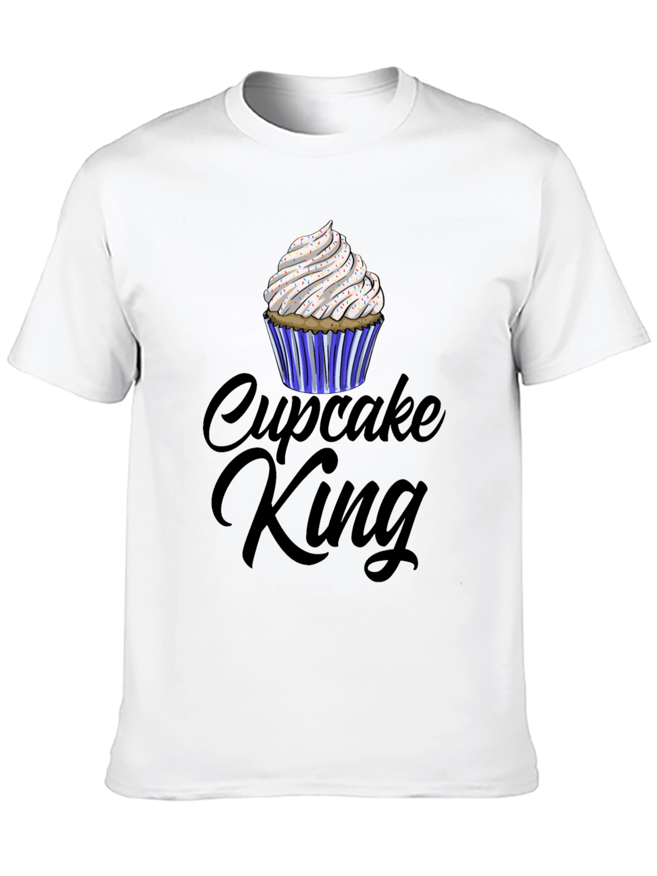 Cupcake King Graphic T-Shirt - Black