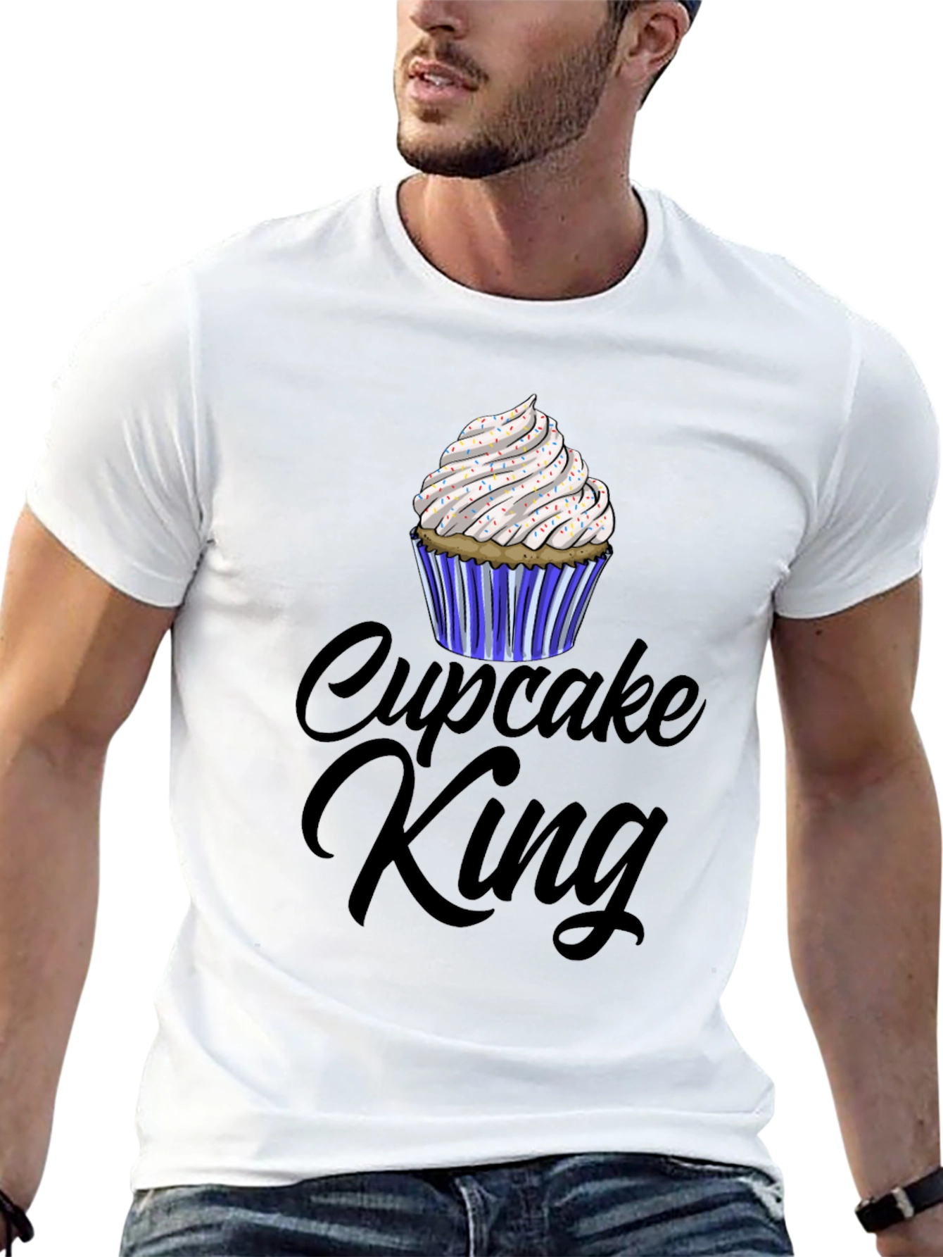 Cupcake King Graphic T-Shirt - Black
