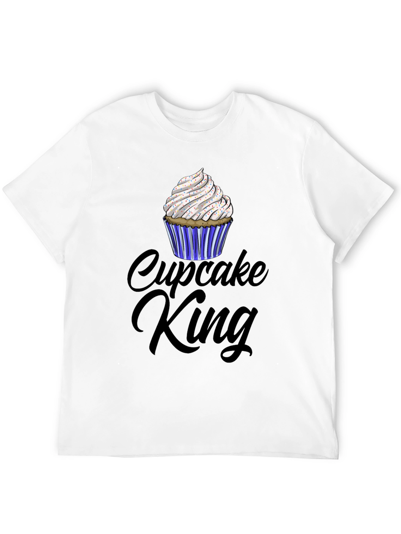 Cupcake King Graphic T-Shirt - Black