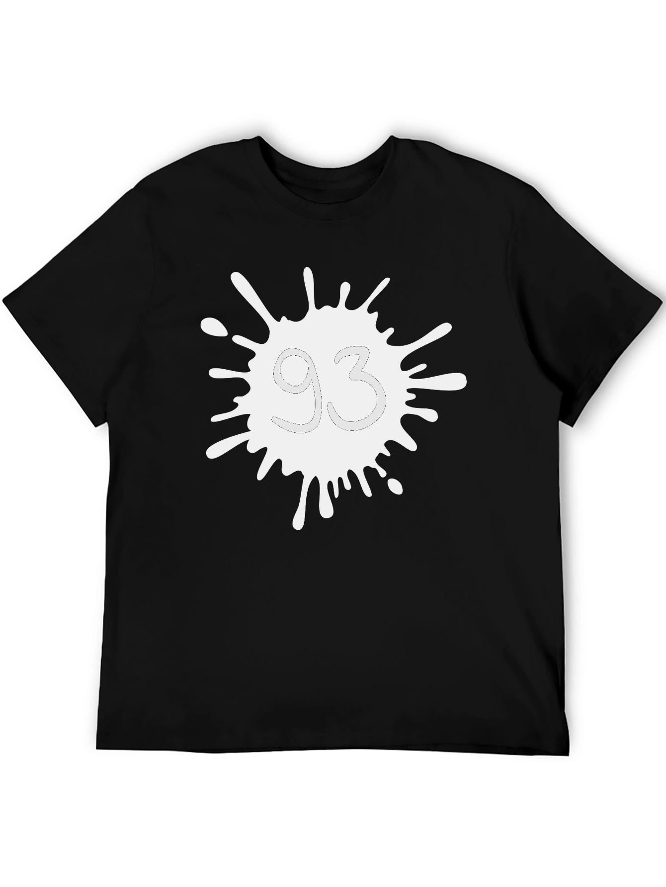 Abstract 93 Design Black Tee