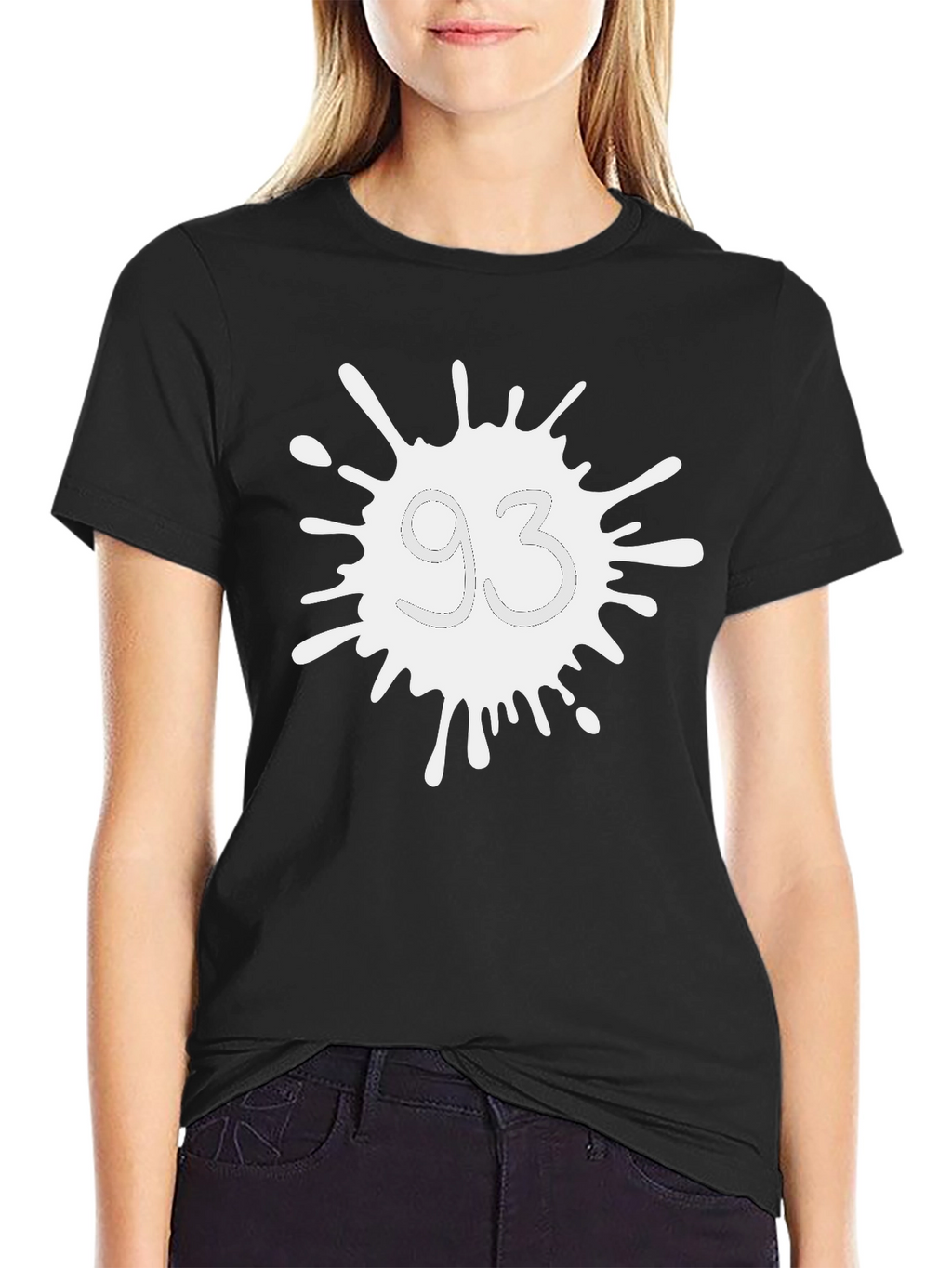 Abstract 93 Design Black Tee