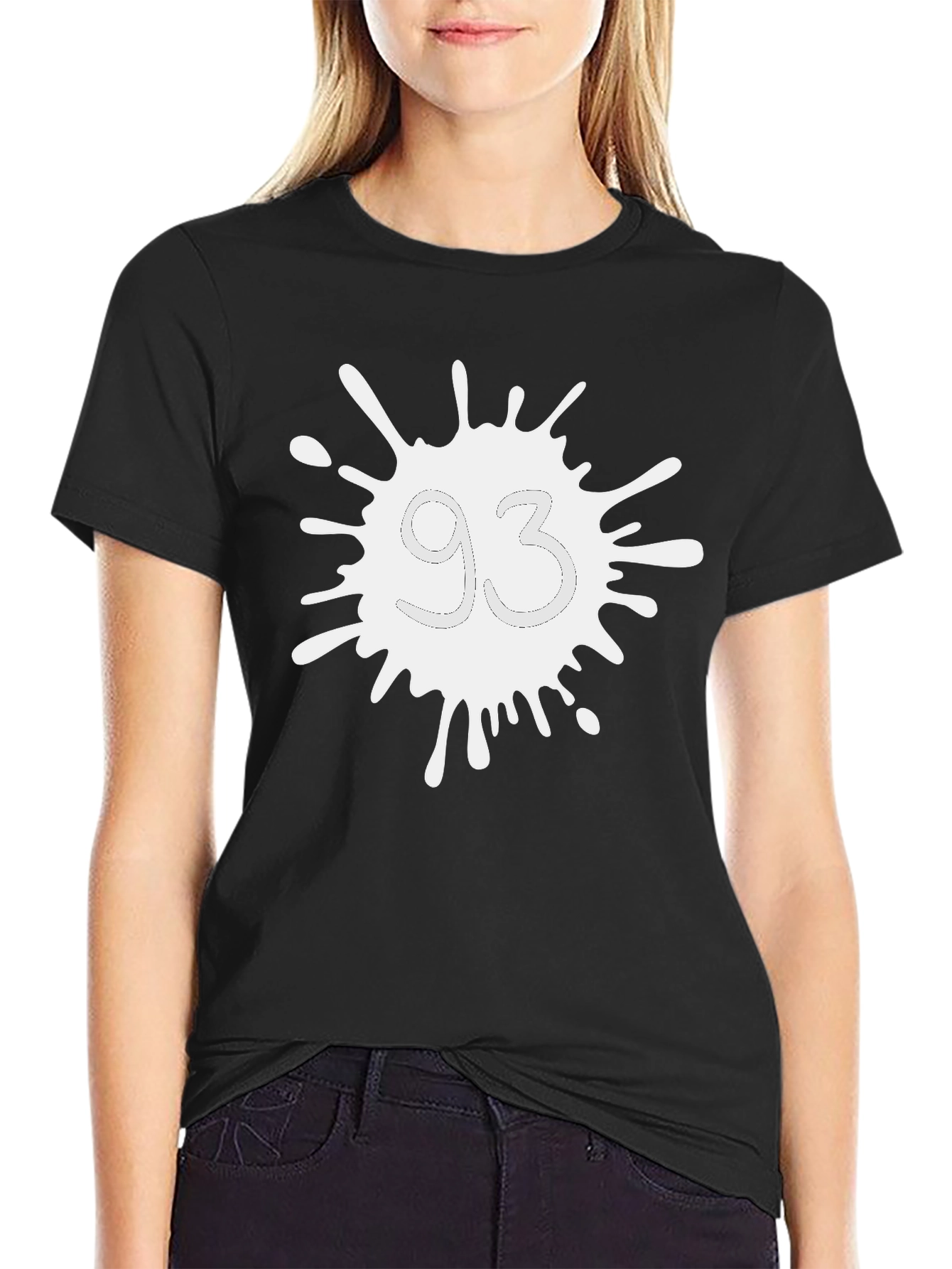 Abstract 93 Design Black Tee