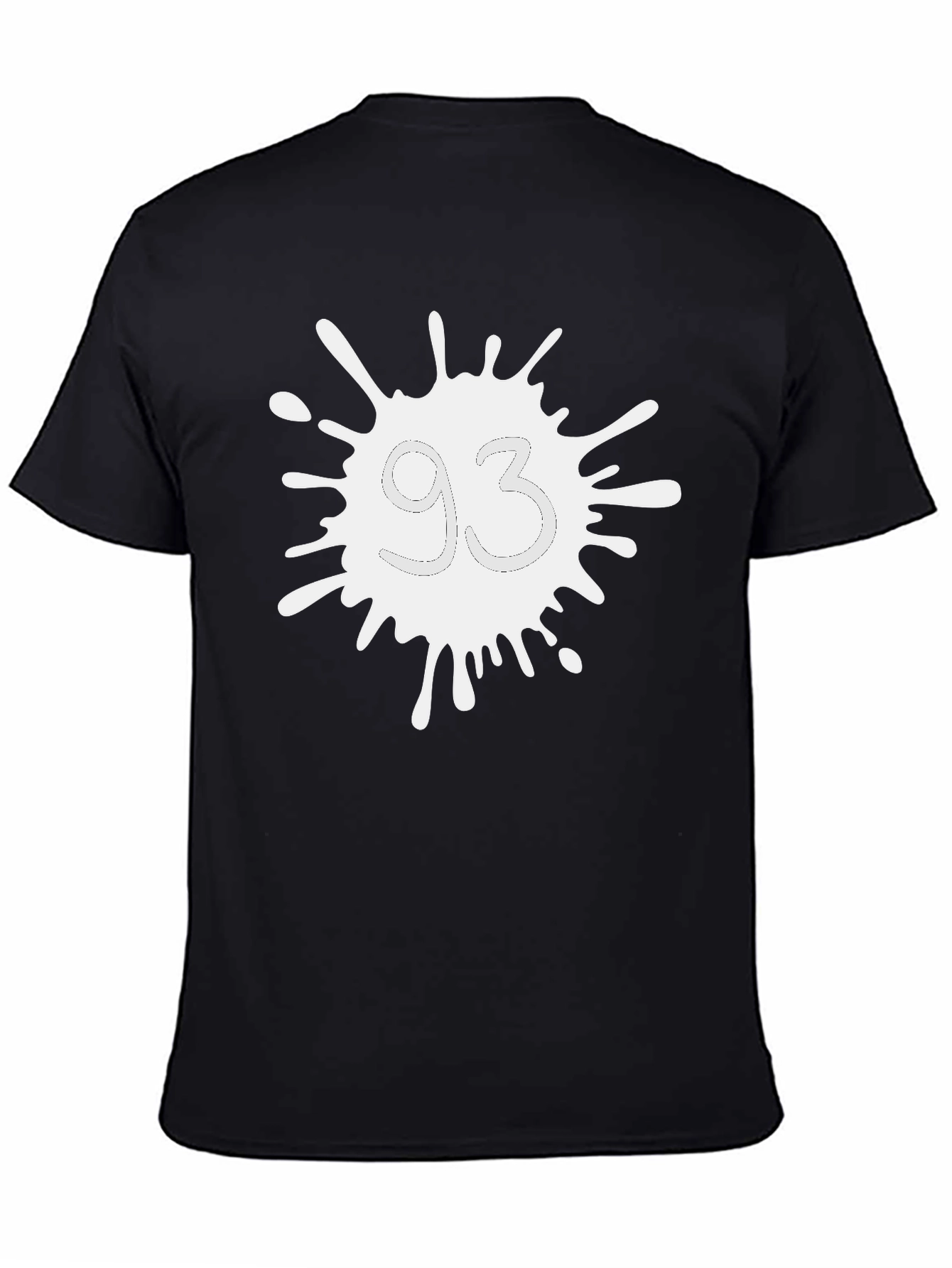 Abstract 93 Design Black Tee