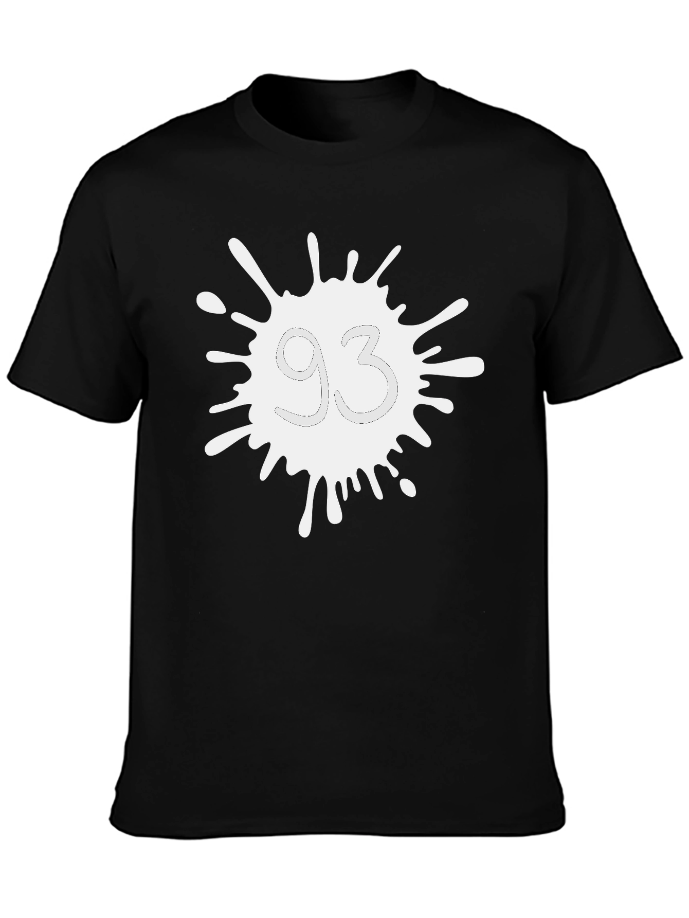 Abstract 93 Design Black Tee
