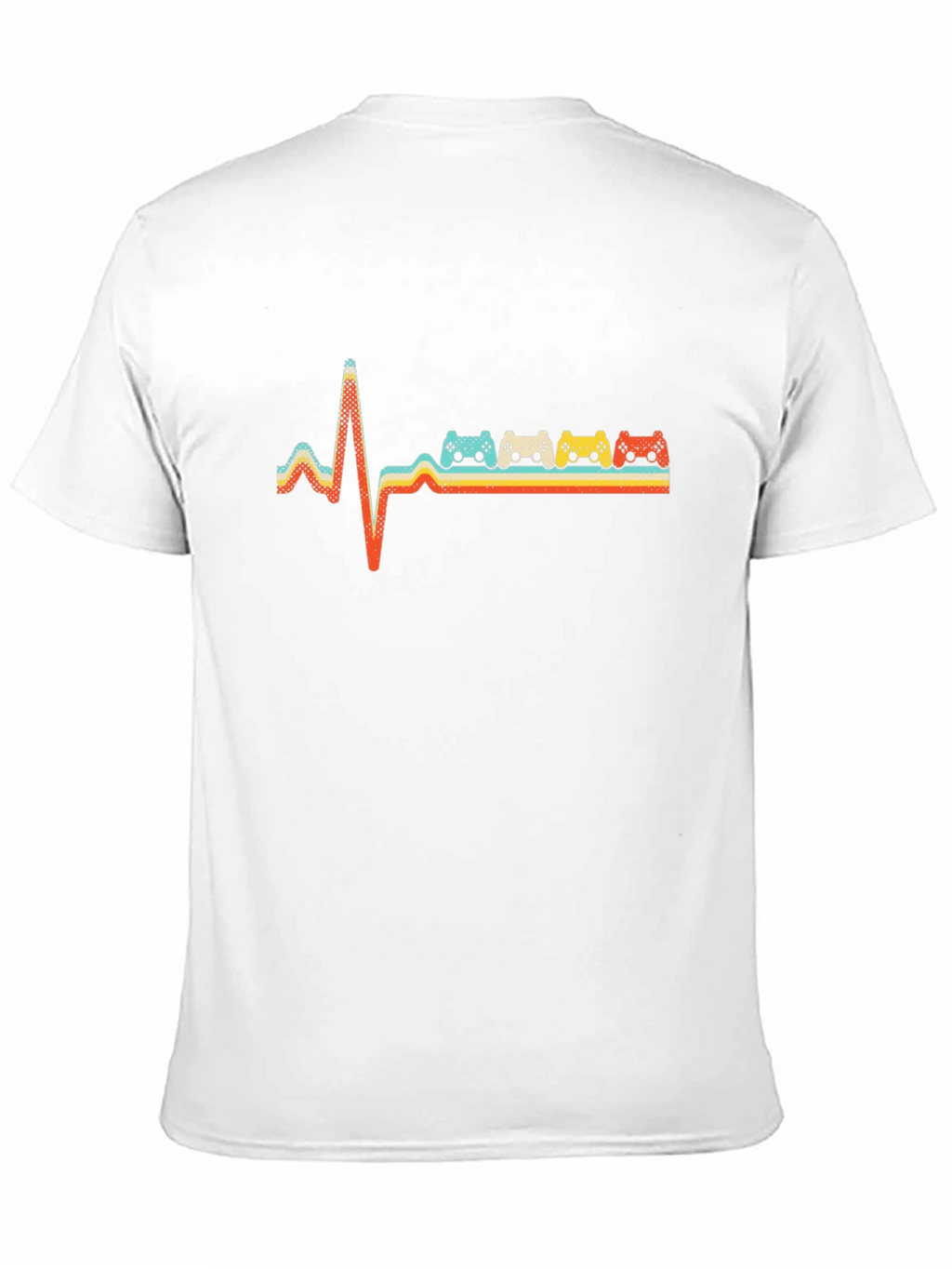 Retro Gamer Heartbeat T-Shirt - Gaming Pulse Tee