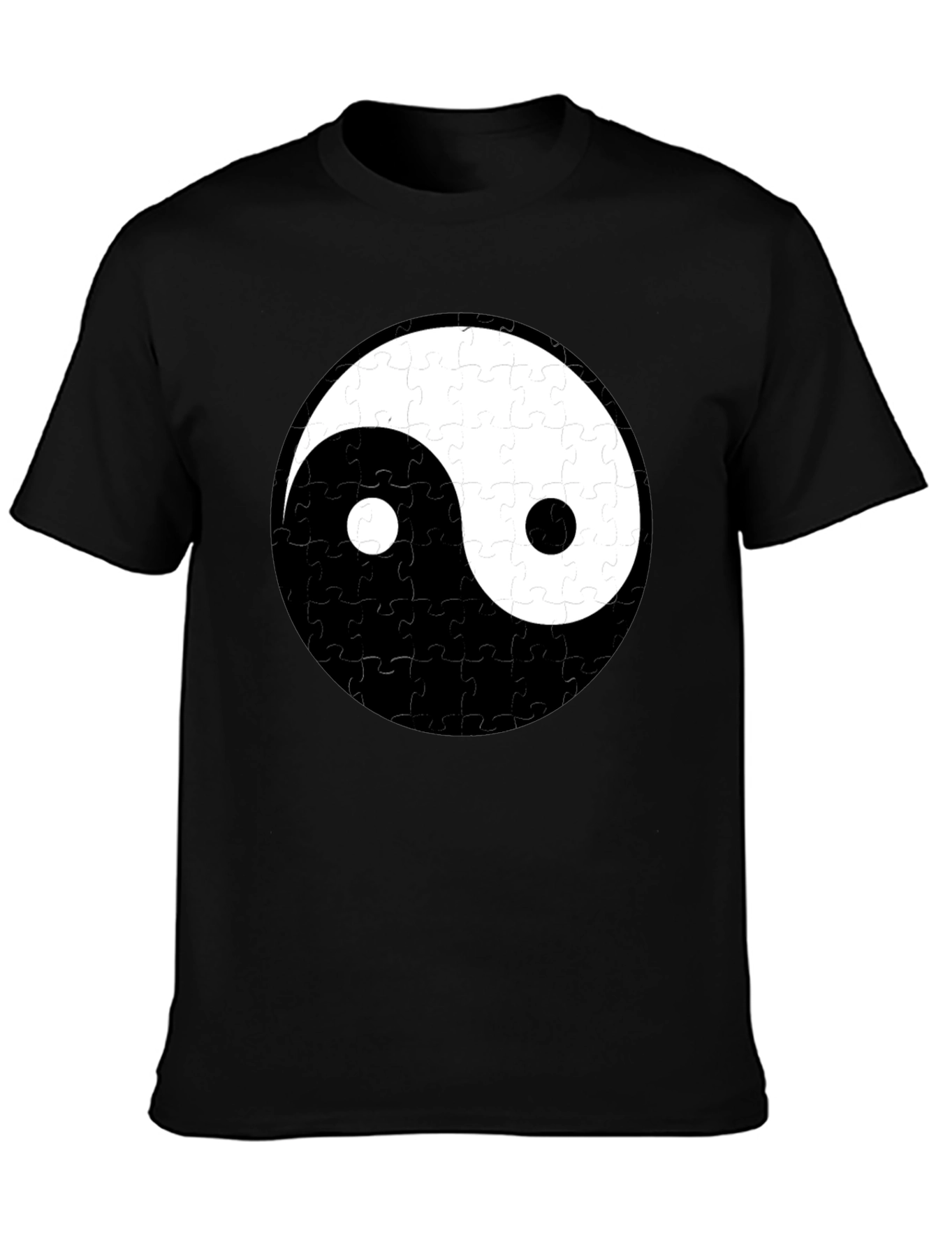 Yin Yang Puzzle Piece T-Shirt - Balance & Style