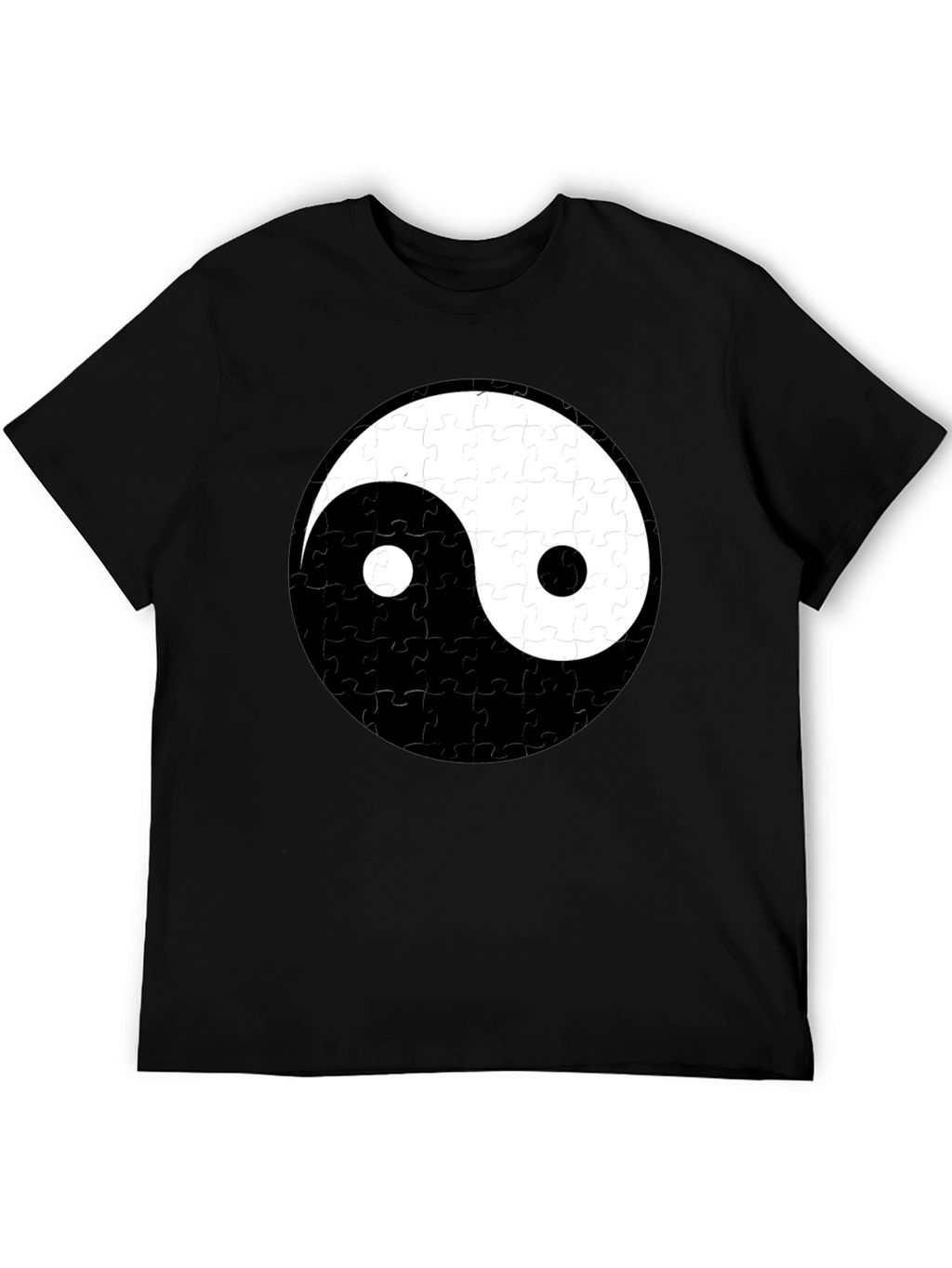 Yin Yang Puzzle Piece T-Shirt - Balance & Style