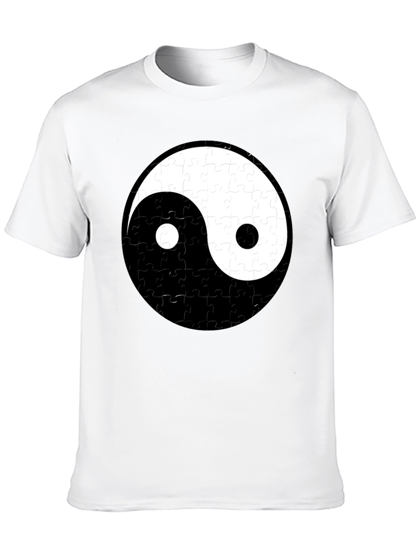 Yin Yang Puzzle Piece T-Shirt - Balance & Style