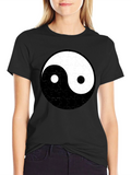 Yin Yang Puzzle Piece T-Shirt - Balance & Style